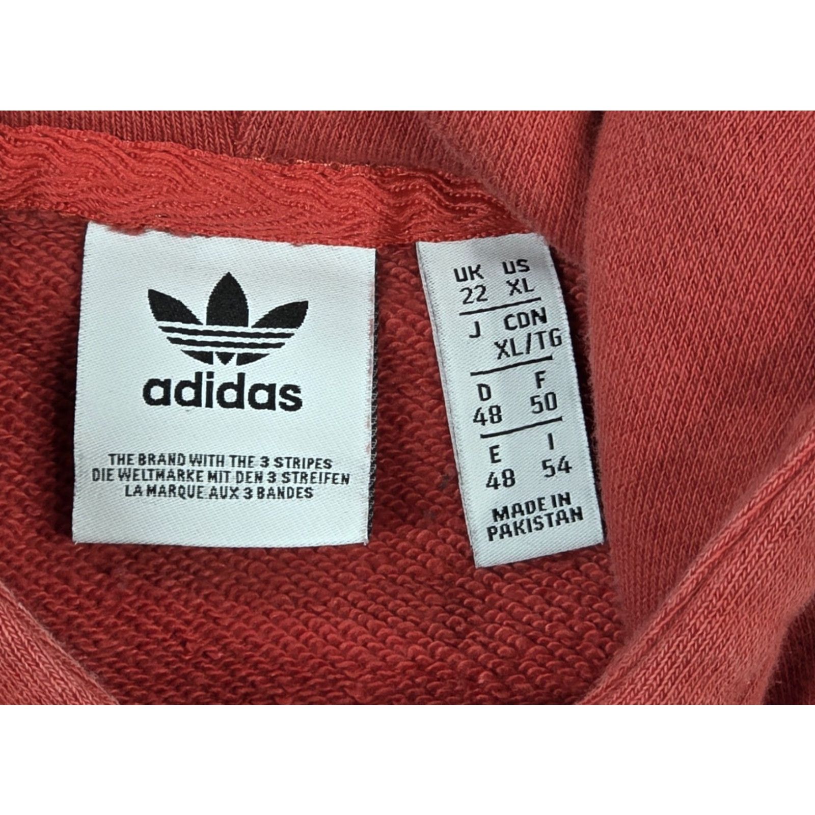 Adidas Adidas Hoodie Mens XL Pink White Trefoil Logo Originals Firebird Jumper Top Size US XL / EU 56 / 4 - 6 Thumbnail