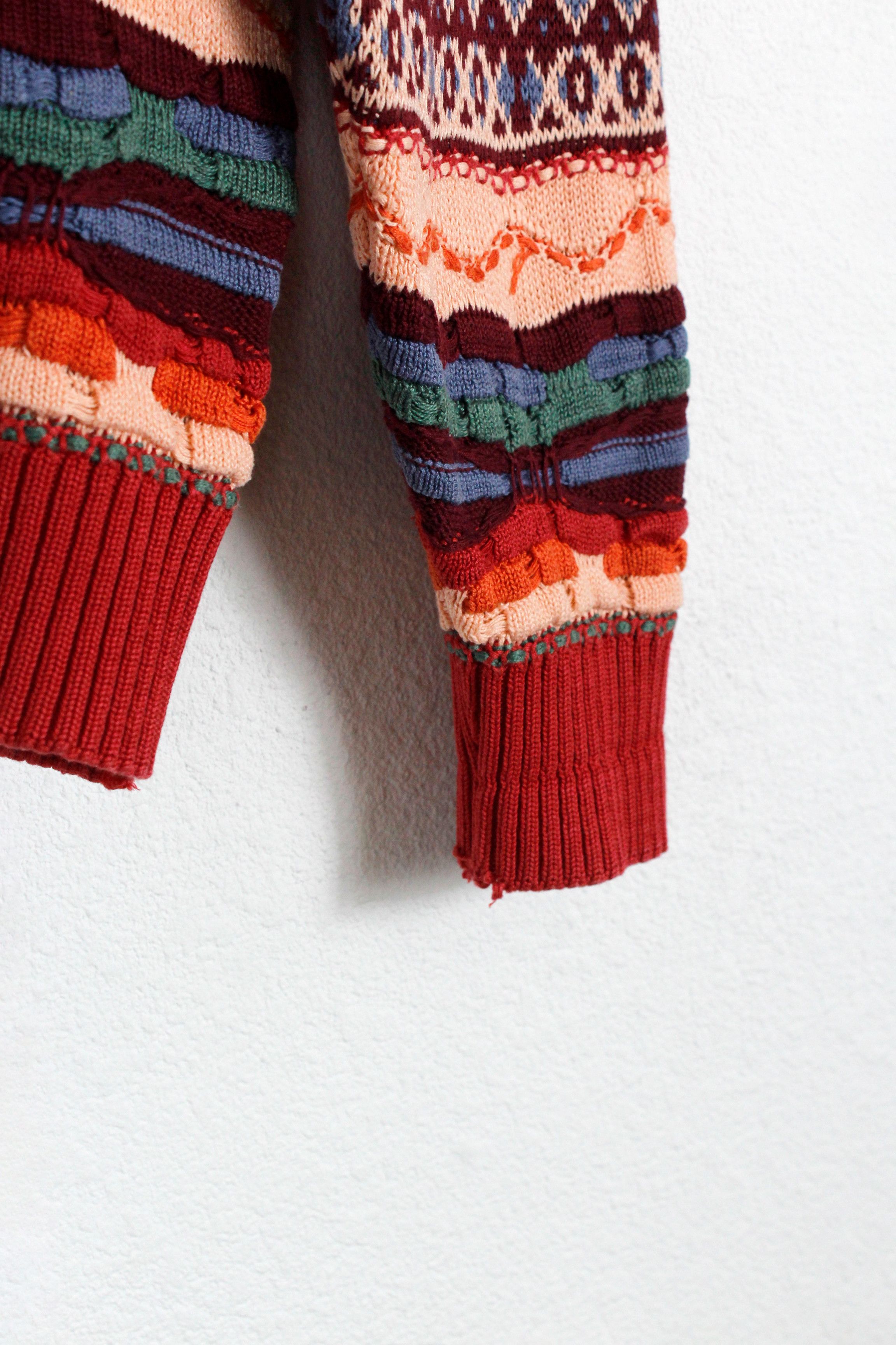 Conte of Florence Vintage Conte Of Florence Coogi Style 3d Knit Sweater Size US M / EU 48-50 / 2 - 9 Thumbnail