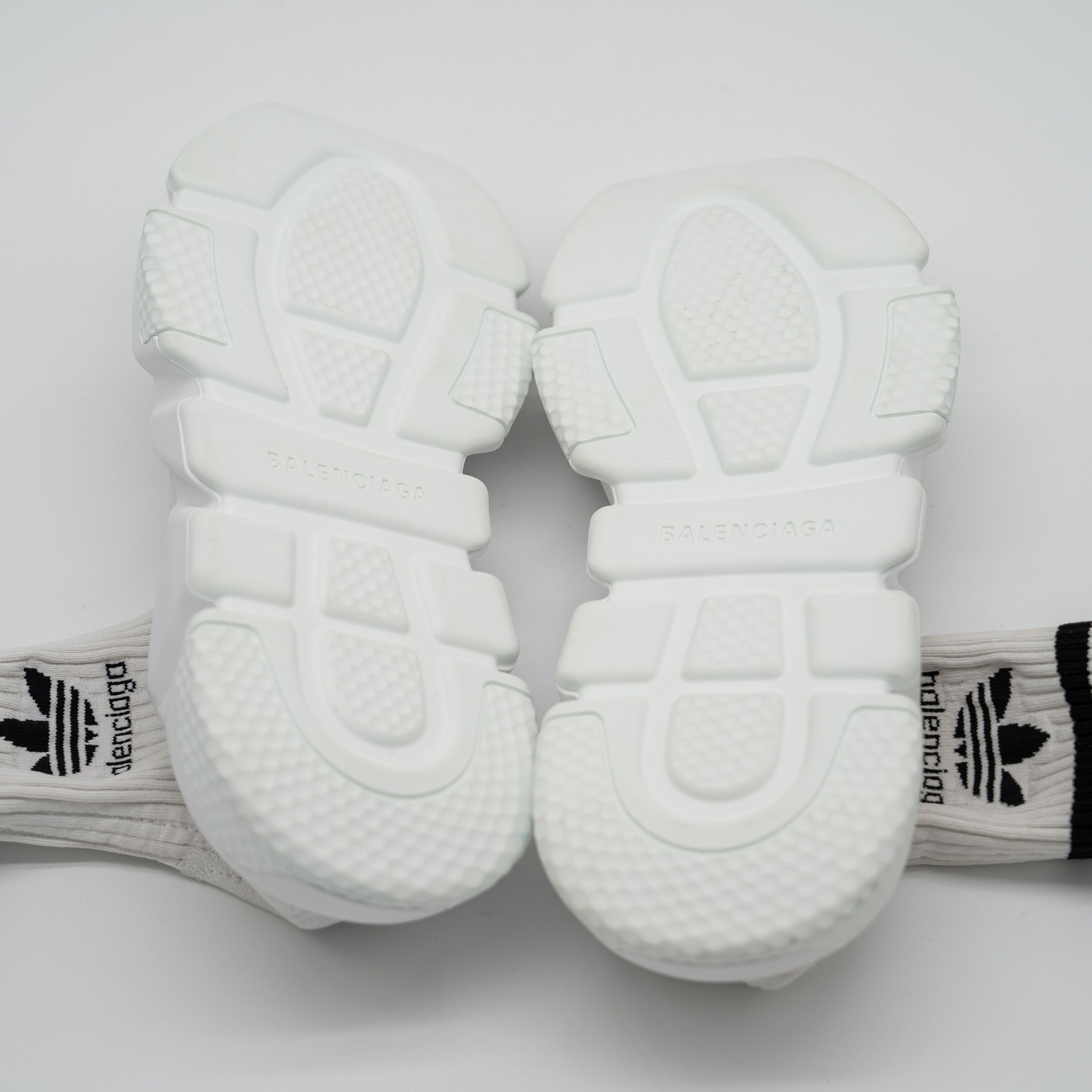 Adidas × Balenciaga Balenciaga Adidas Speed High-Top Sneakers White Black Size US 10 / IT 40 - 6 Thumbnail