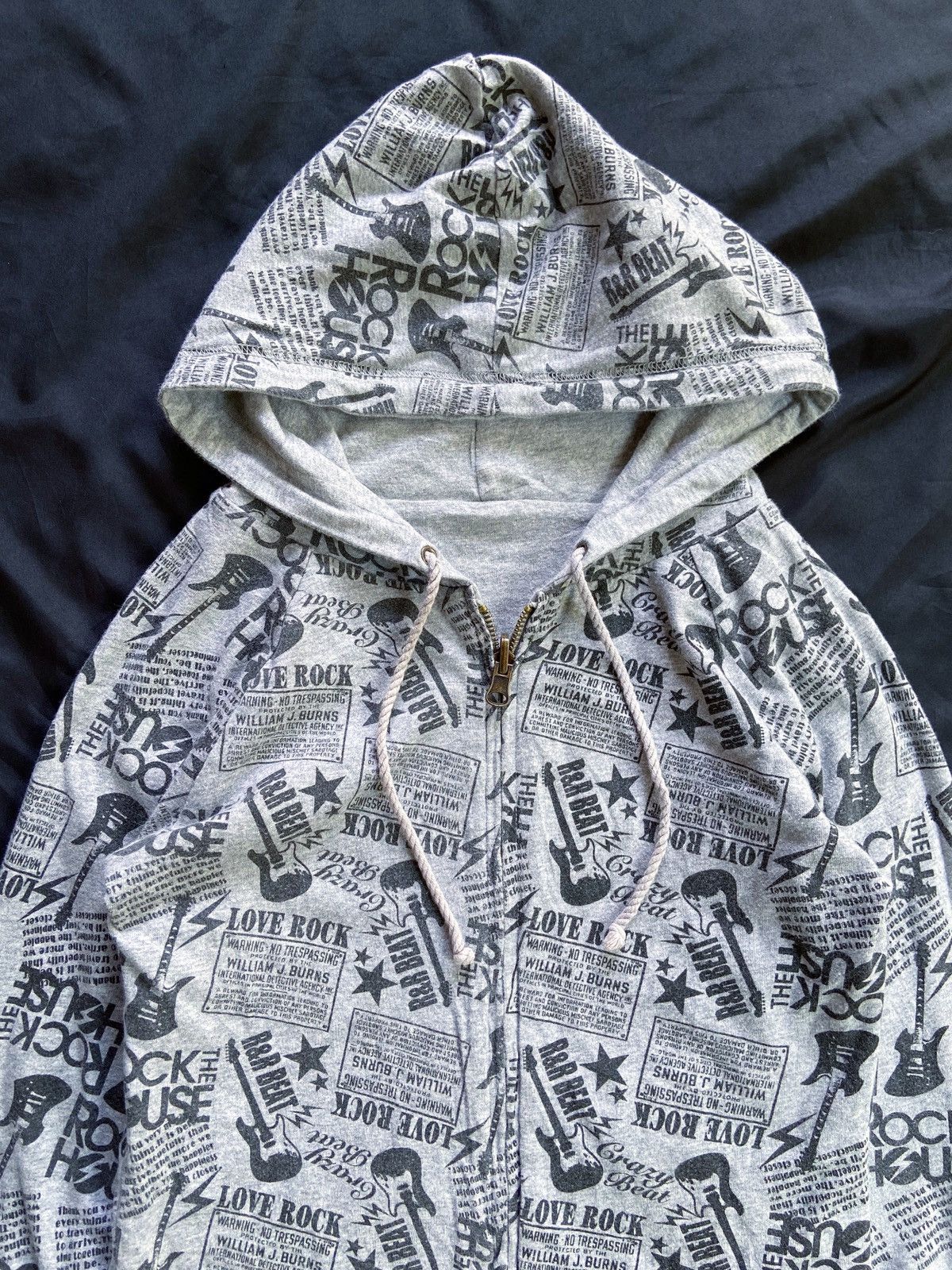 Isamu Katayama Backlash JAPANESE LOVE ROCK REVERSIBLE ZIP HOODIE Size US S / EU 44-46 / 1 - 16 Thumbnail