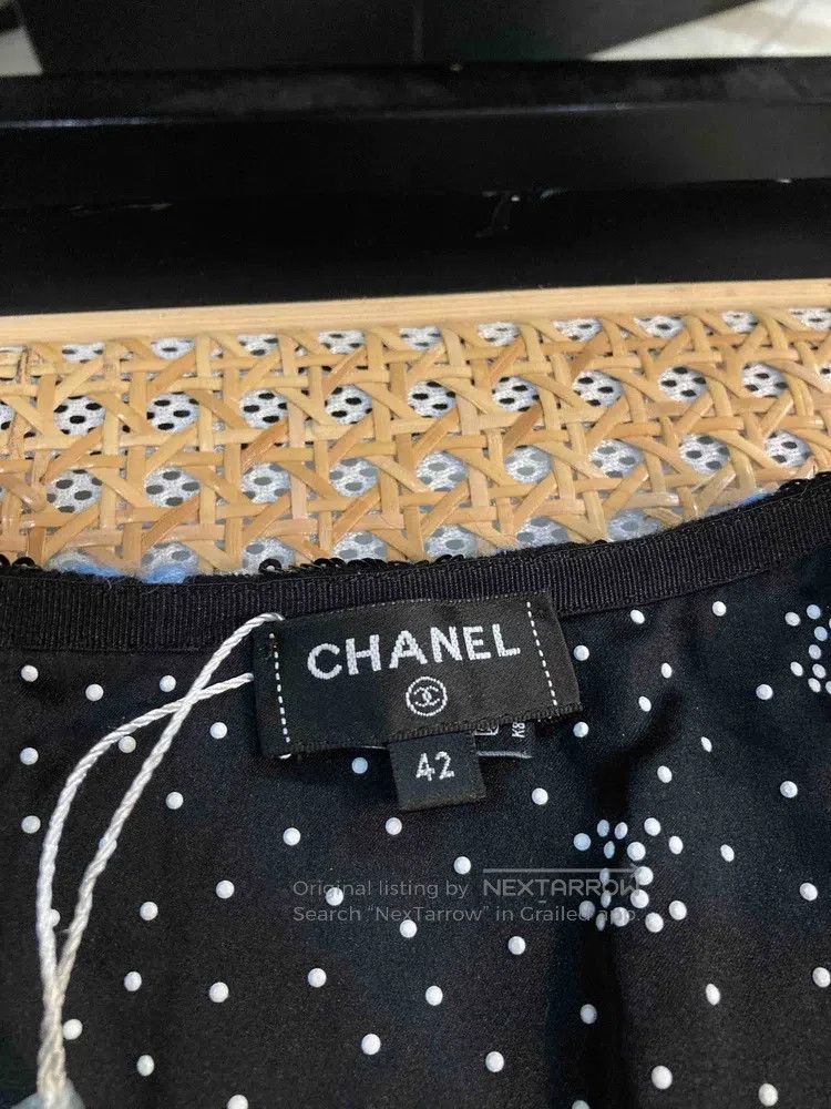 Chanel Chanel Blue and black floral sequin embroidery coat Size M / US 6-8 / IT 42-44 - 9 Thumbnail