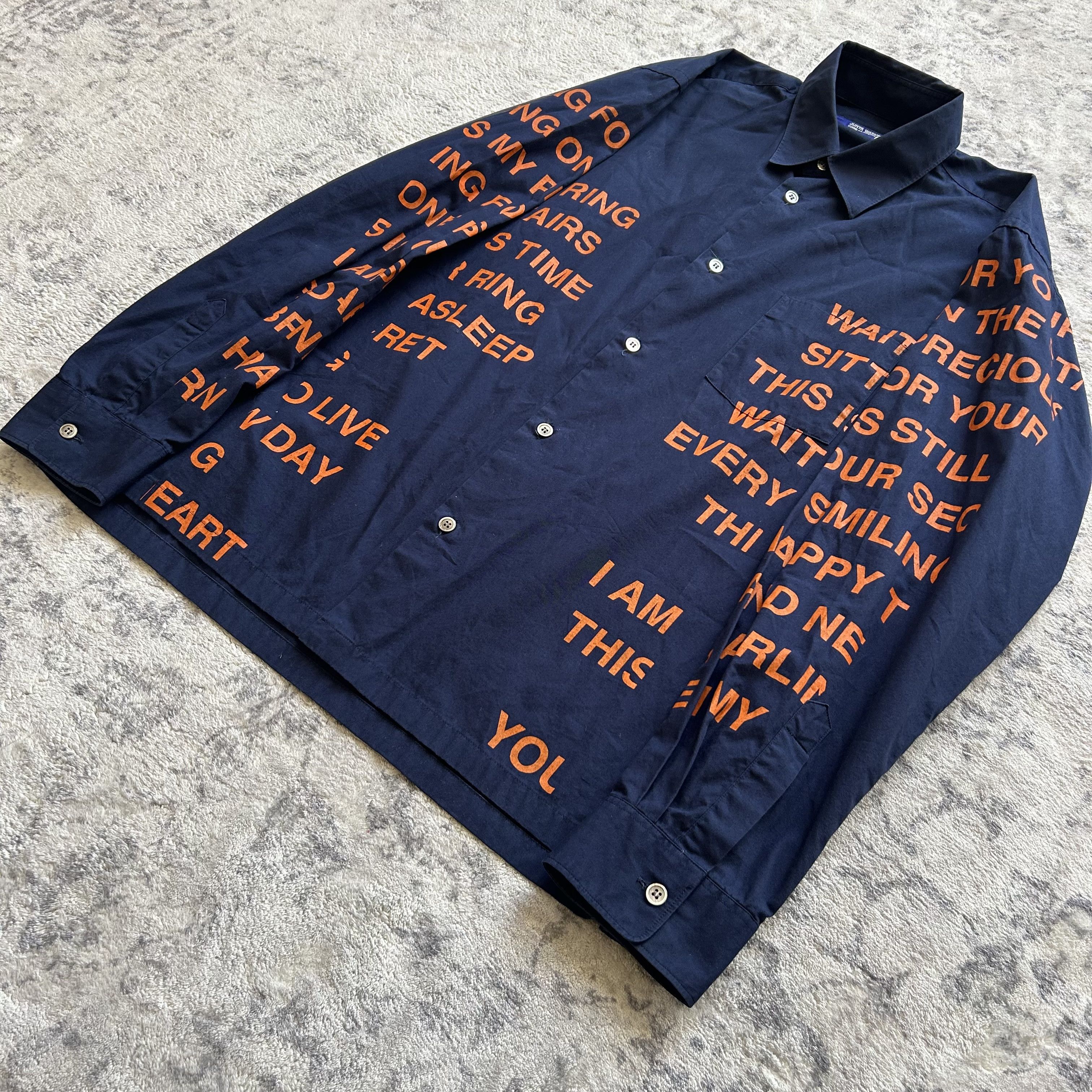 Junya Watanabe SS02 Poem Button Up Shirt