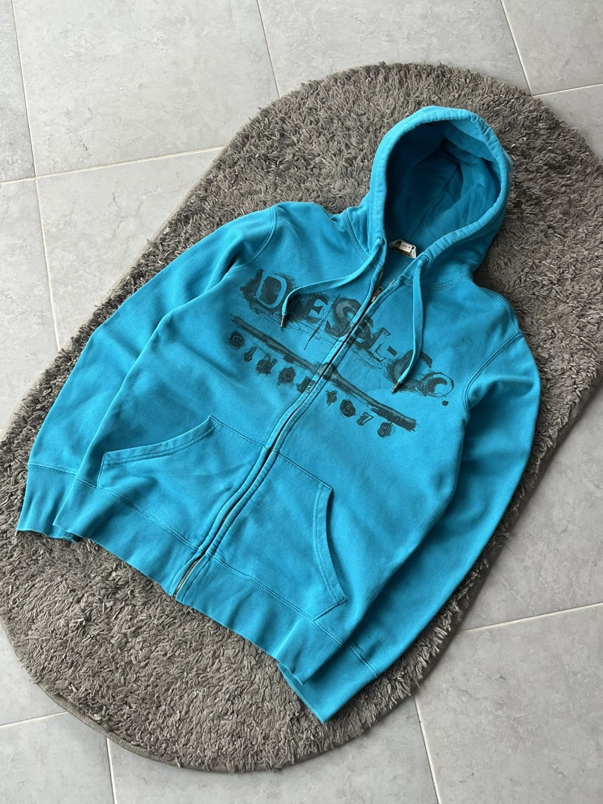 Diesel Vintage Zip Hoodie Diesel Japanese Brand Streetwear Size US M / EU 48-50 / 2 - 2 Thumbnail