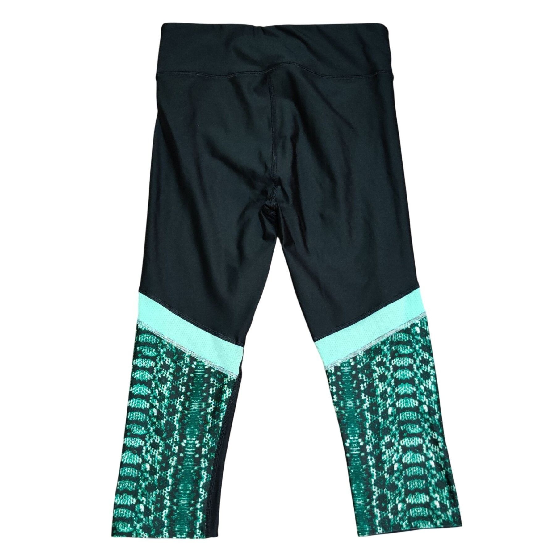 Under Armour Under Armour M Compression Capri Leggings Black Aqua Snake P Size 27" / US 4 / IT 40 - 2 Thumbnail