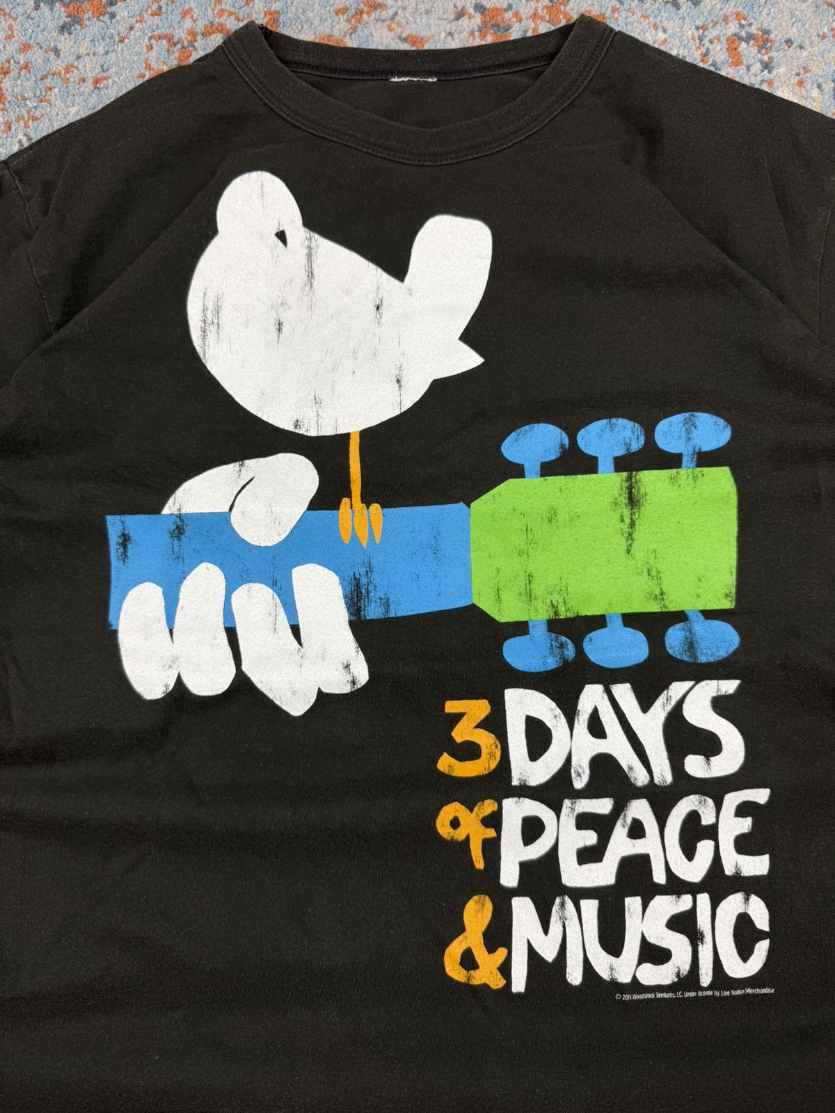 Band Tees × Vintage Vintage y2k Woodstock 3 days of peace & music festival tee Size US M / EU 48-50 / 2 - 4 Thumbnail