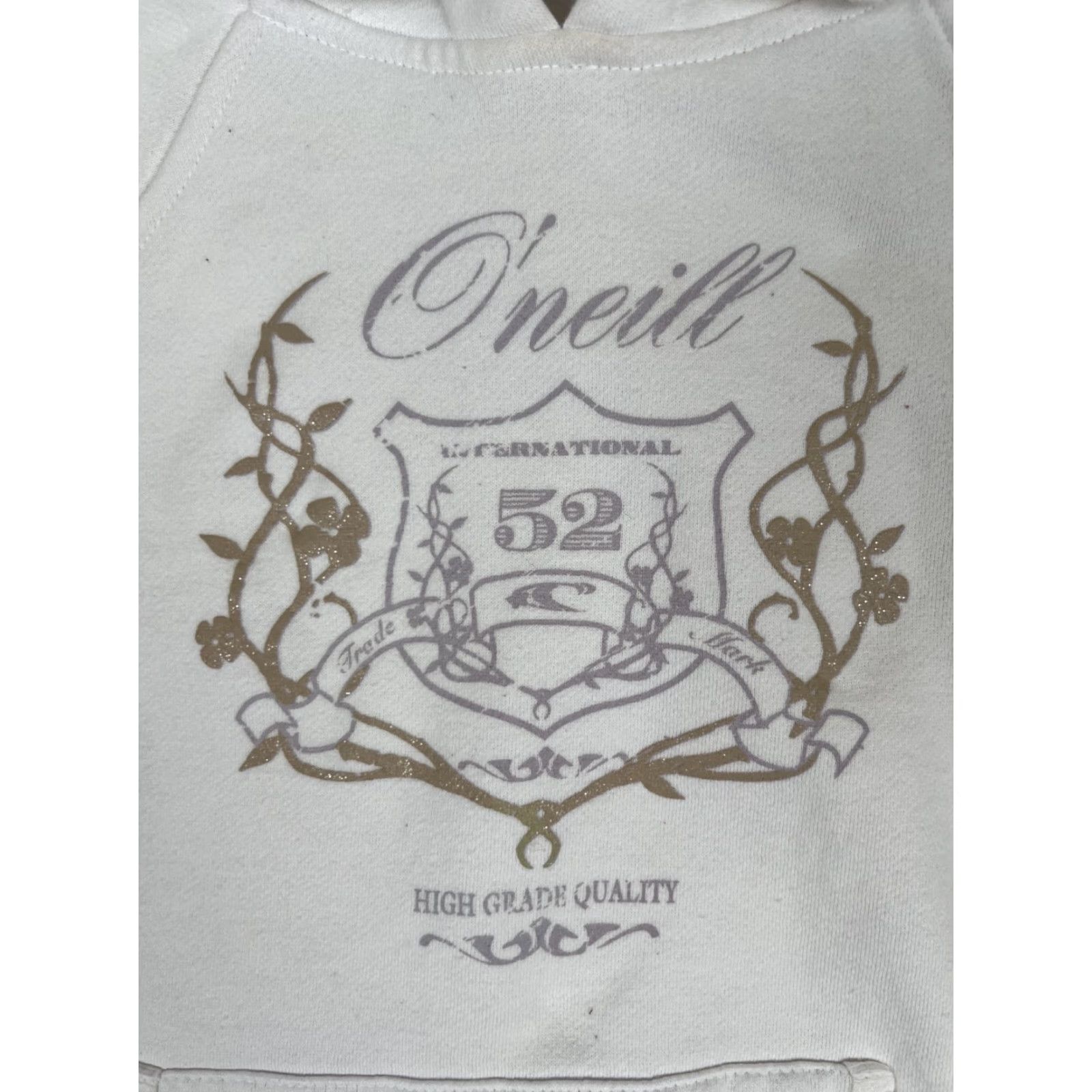 O'Neill VINTAGE O'Neill Hoodie Sweatshirt Womens Size Medium White Hoodie 90s Surf Beach Outdoor Fleece Pullover Sweatshirt Mens Womens Teens Size M / US 6-8 / IT 42-44 - 2 Thumbnail