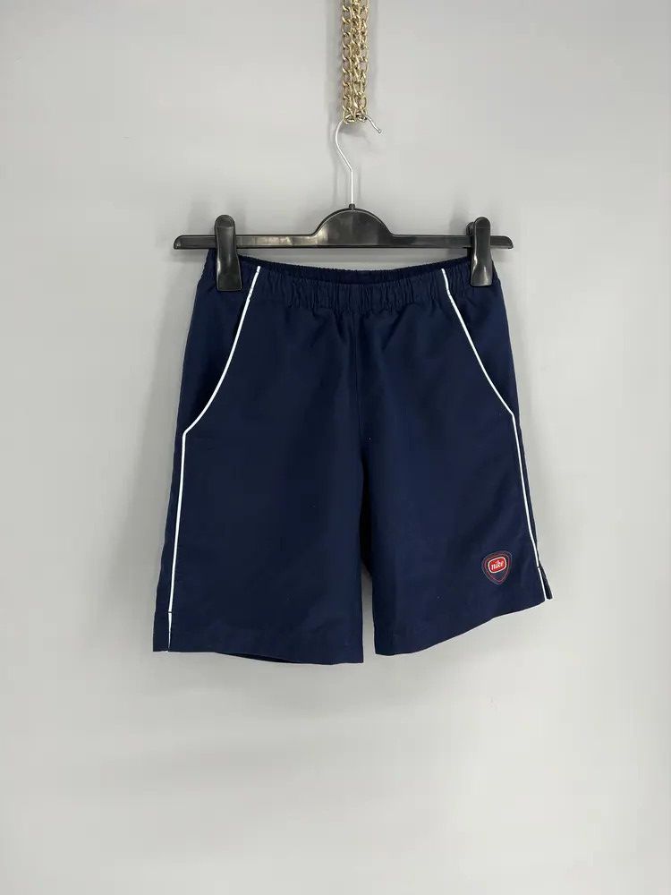 Nike 90s Vintage Nike Black Nylon Mini Swoosh Shorts Travis Style Size US 32 / EU 48 - 2 Thumbnail