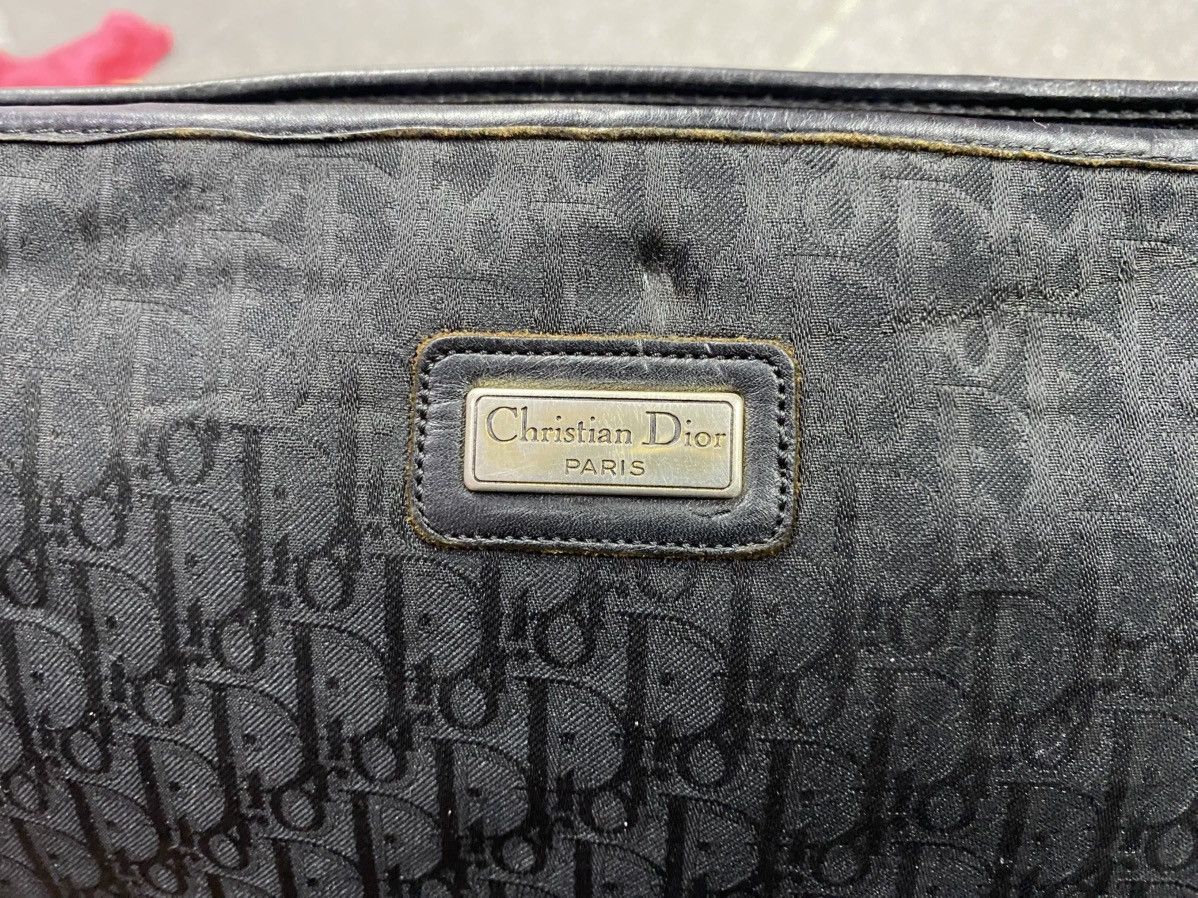 Dior Vintage Christian Dior Black Oblique Monogram Travel Pouch Size ONE SIZE - 3 Thumbnail