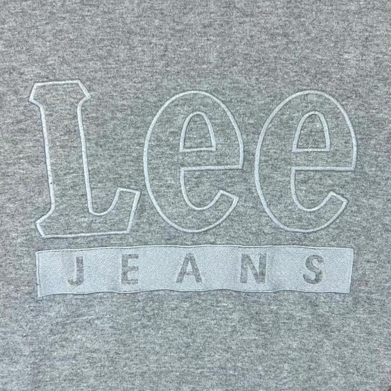 Lee Lee Jeans Grey Sweatshirt Embroidered Big Logo Spellout Large Mens Sweatshirt Size US L / EU 52-54 / 3 - 4 Thumbnail