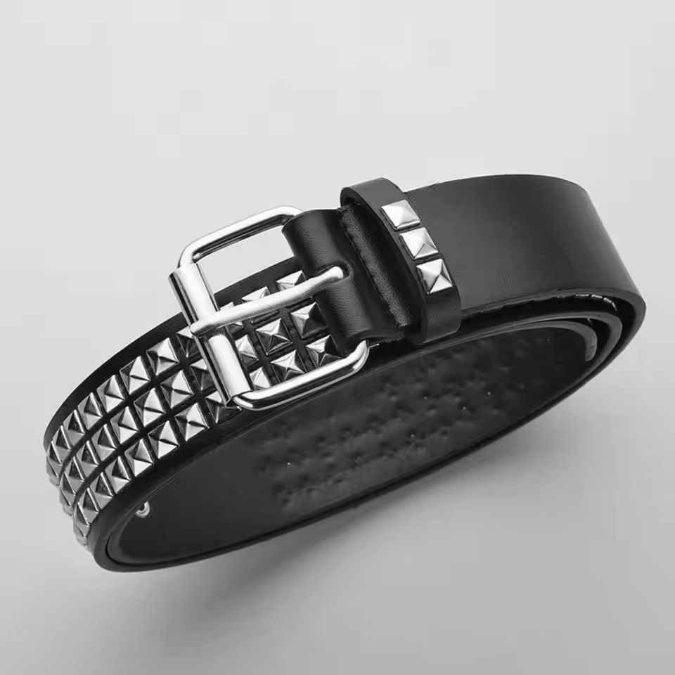 Japanese Brand 103 cm Aoyama x Hioki Pyramid Studded Belt (classic) Size ONE SIZE - 7 Thumbnail