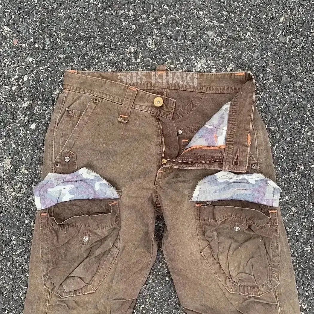 Selected Homme STEALS 💥 FLARE/BOOTCUT JAPANESE BONDAGE RARE TACTICAL PANTS Size US 29 - 7 Thumbnail