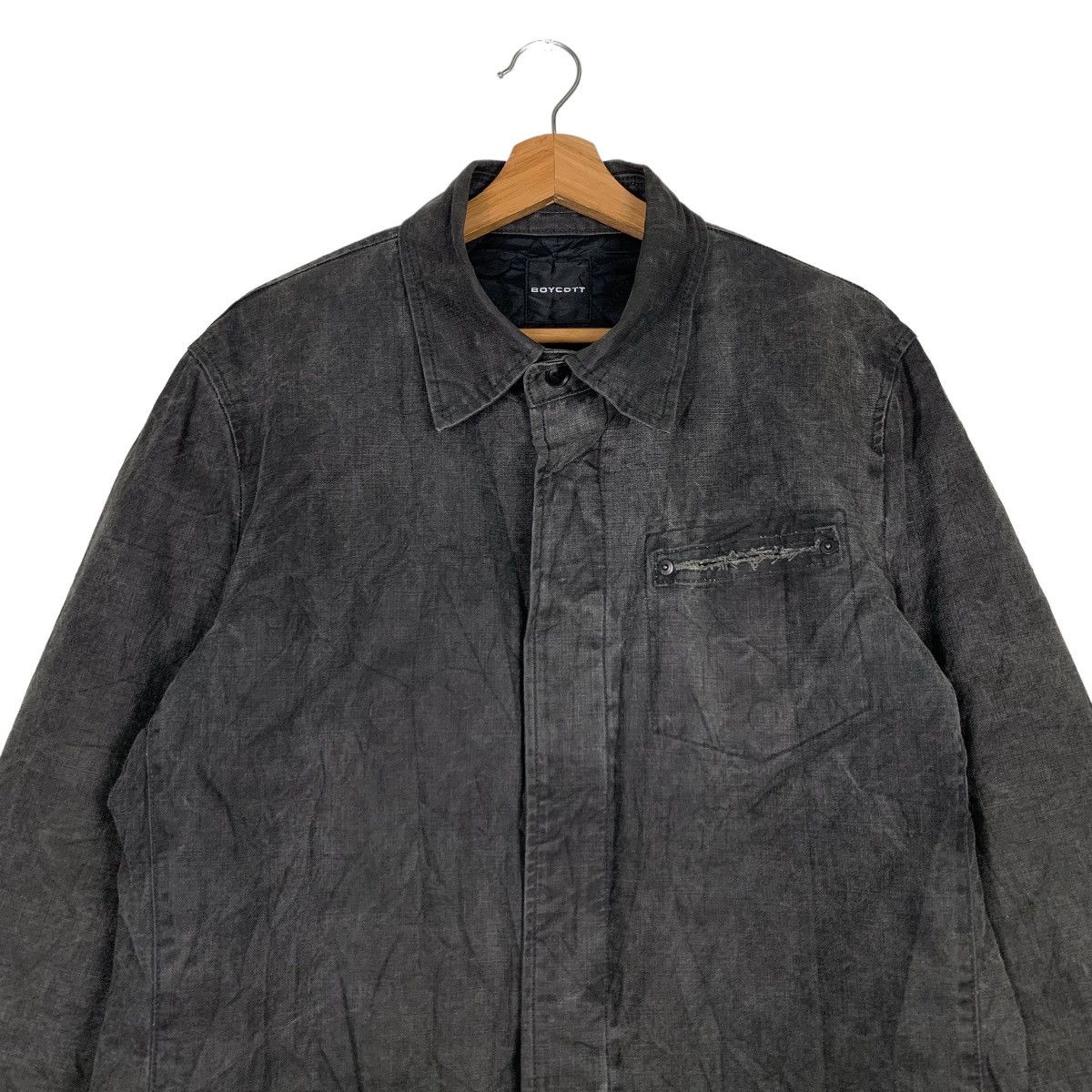 Boycott BOYCOTT Made in Japan Casual Jacket #0075-C5 Size US L / EU 52-54 / 3 - 3 Thumbnail