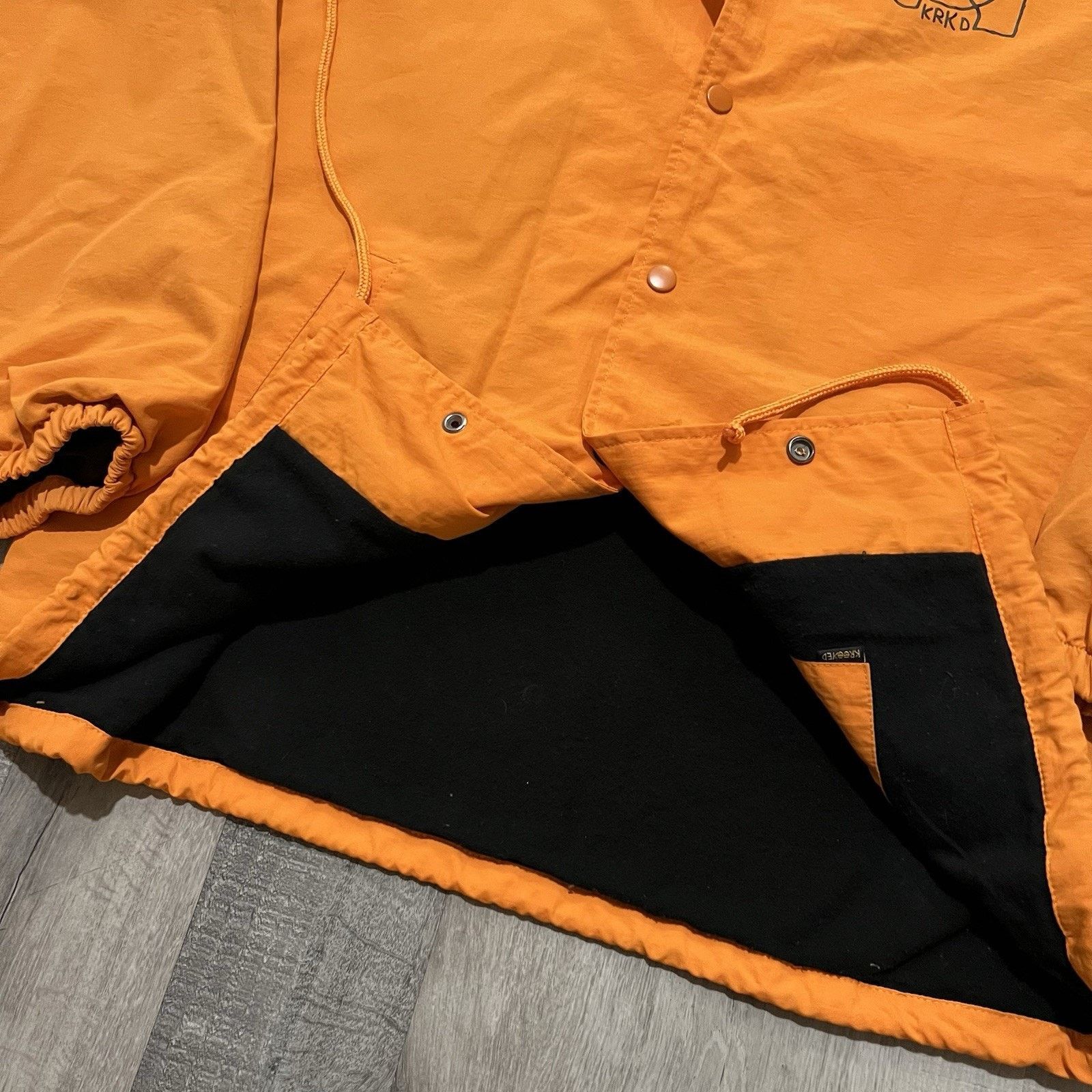 Krooked Krooked Skateboards MoonSmile Gonz Orange Coach Snap Jacket Size US L / EU 52-54 / 3 - 4 Thumbnail