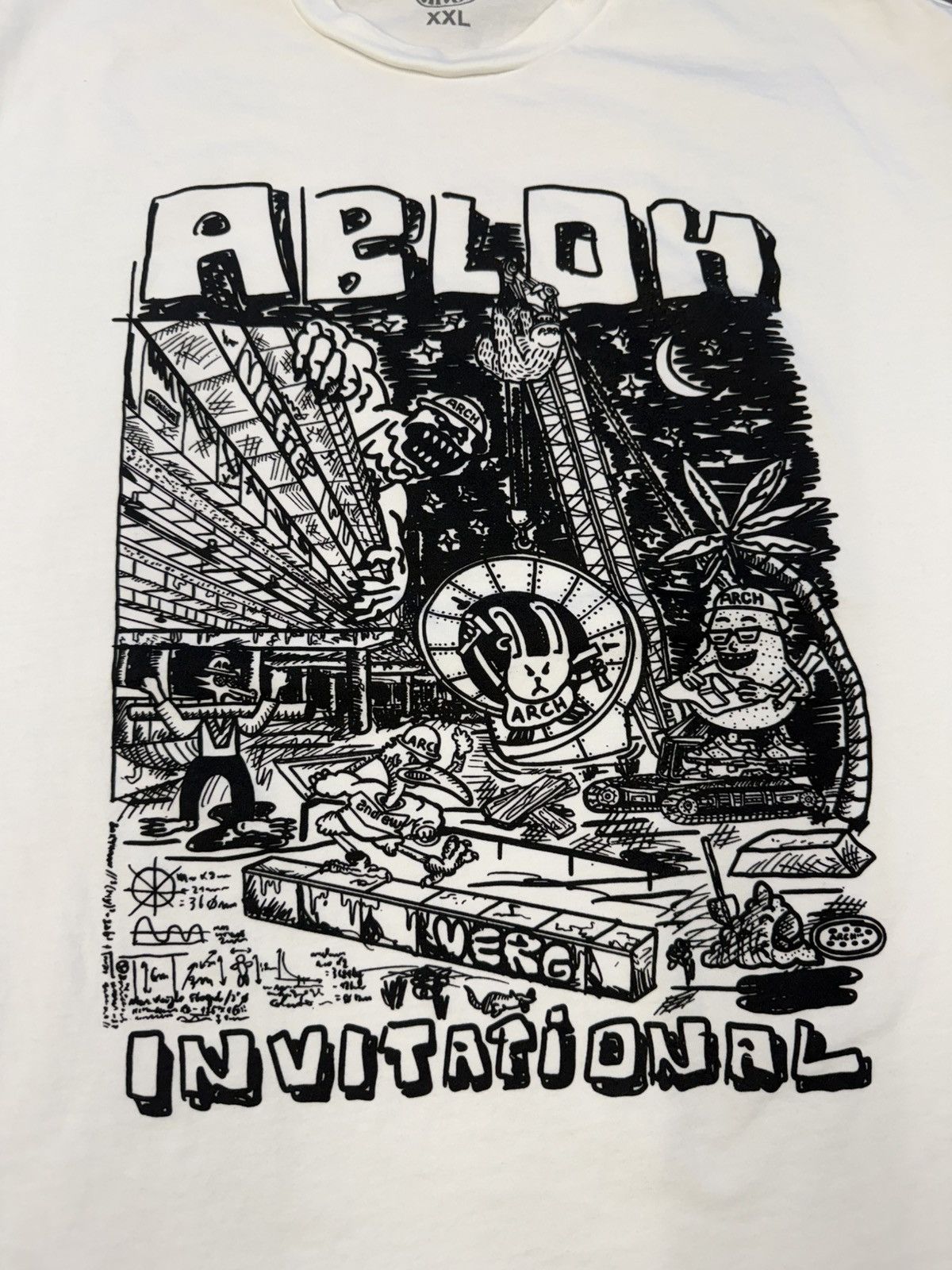 Virgil Abloh 2023 Arch x Abloh Invitational White Tee Size US XXL / EU 58 / 5 - 3 Thumbnail