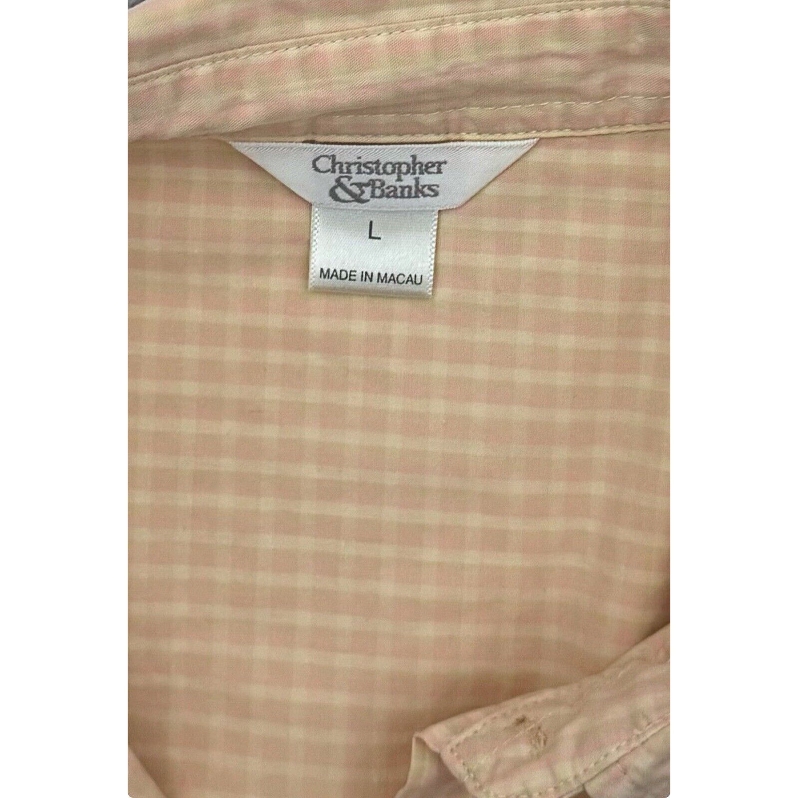 Other Vintage Y2K Gingham Pastel Button Up Shirt Womens Large Size L / US 10 / IT 46 - 5 Thumbnail