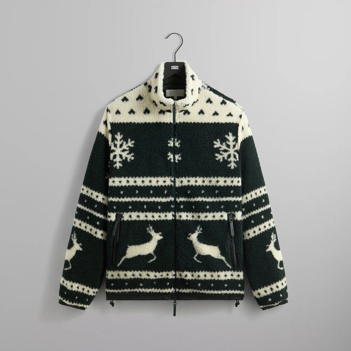 Kith KITH KITHMAS ALL-OVER PRINTED SHERPA JACKET - STADIUM Size US L / EU 52-54 / 3 - 1 Thumbnail