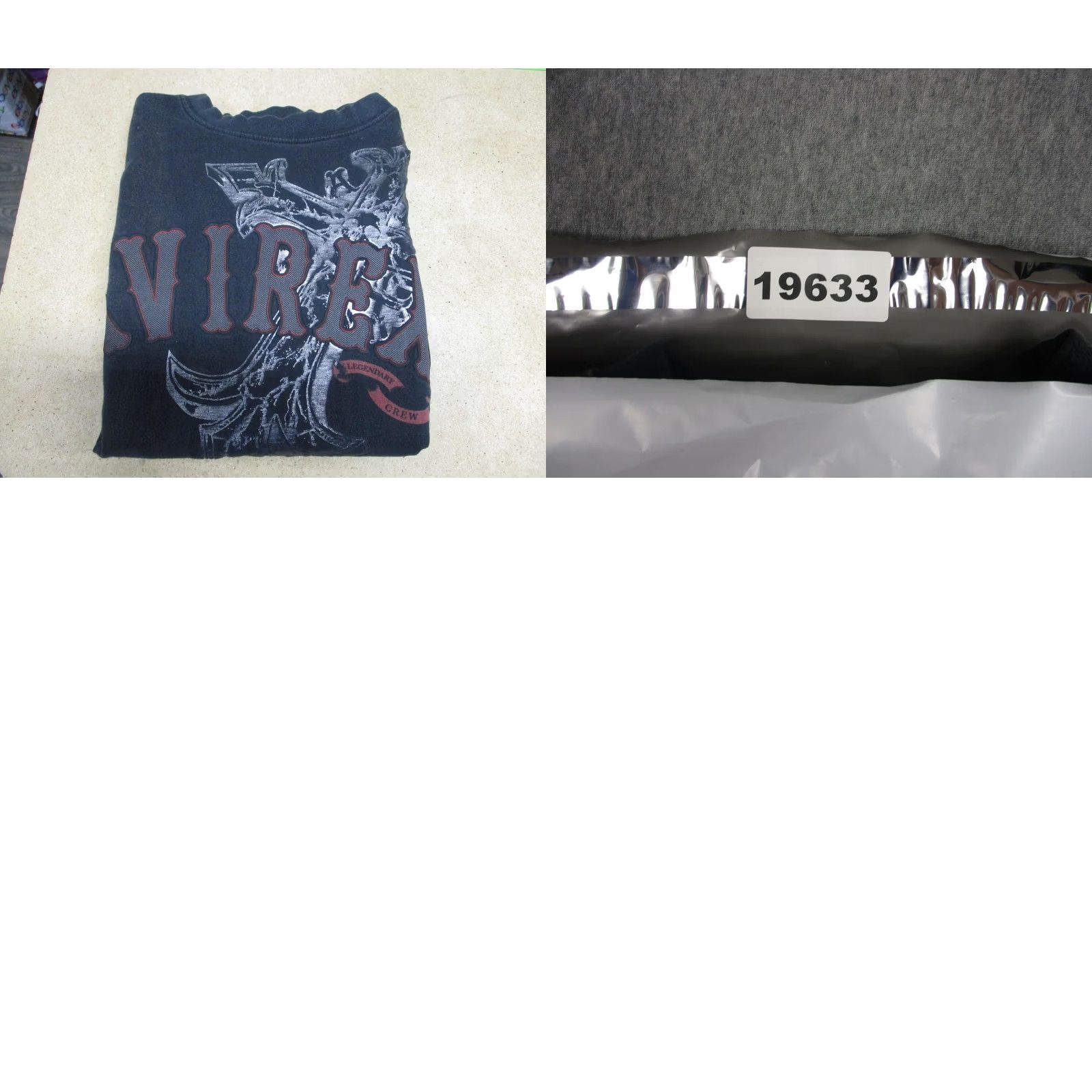Avirex Avirex Shirt Mens Large Black Legendary Crew Graphic Tee T-Shirt Cotton Size US L / EU 52-54 / 3 - 8 Thumbnail