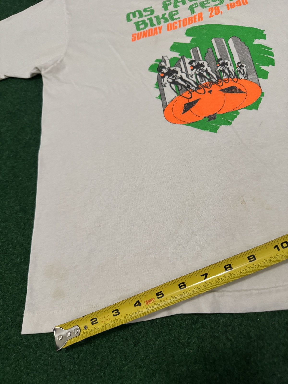 Vintage Vintage 90s MS Fall 50 Bike Fest Halloween Cycling T Shirt Size US L / EU 52-54 / 3 - 8 Thumbnail