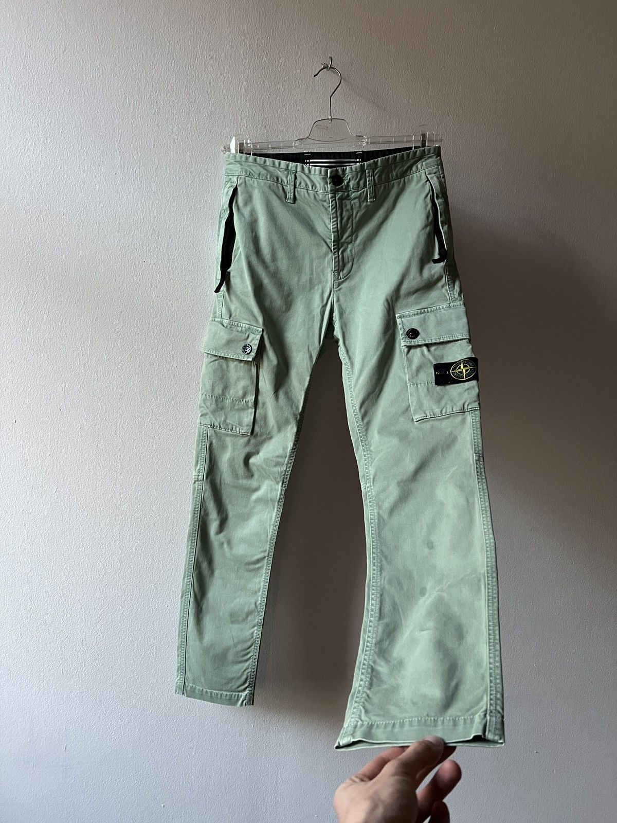 Stone Island Stone Island SL Blue Fade Out Cargo Pants Joggers Size US 30 / EU 46 - 1 Thumbnail