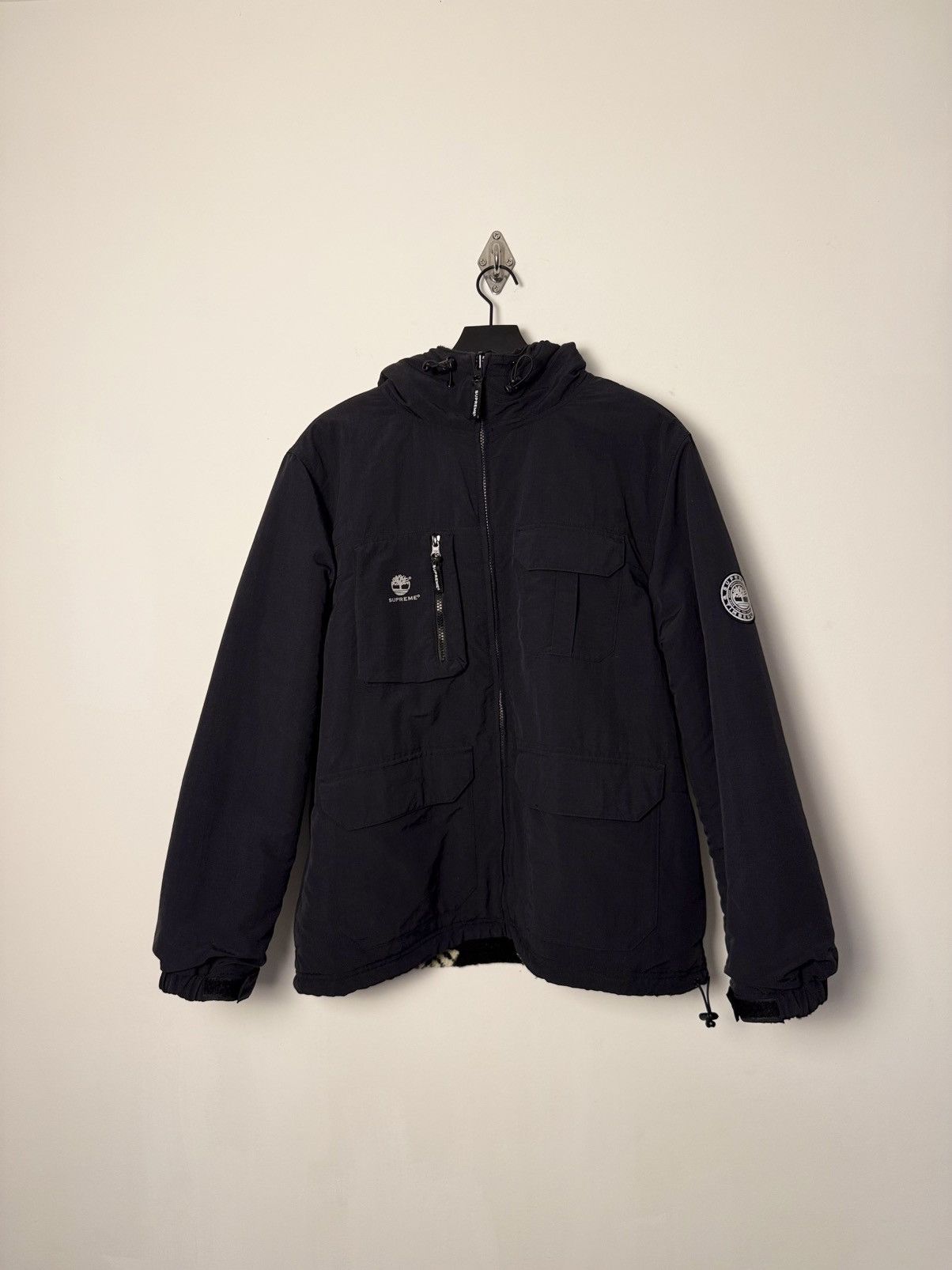 Supreme × Timberland Supreme x Timberland Reversible Sherpa Fleece/Puffer Jacket Size US M / EU 48-50 / 2 - 2 Thumbnail