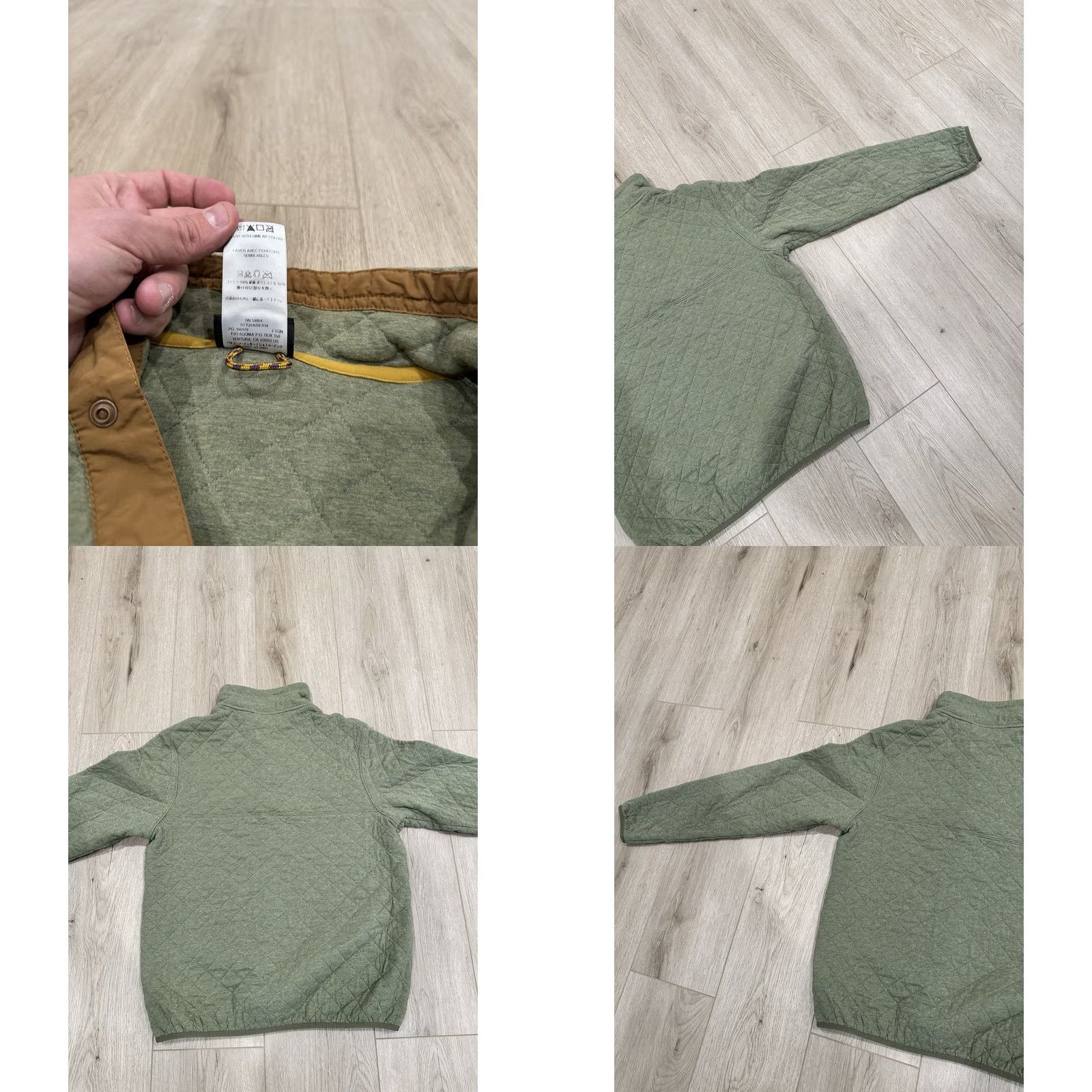Patagonia Patagonia Sweater Pullover Mens Small Green Knit Mock Neck Quilted Logo Retro Diamond Quilt Jacket Jacket? Size US S / EU 44-46 / 1 - 8 Thumbnail