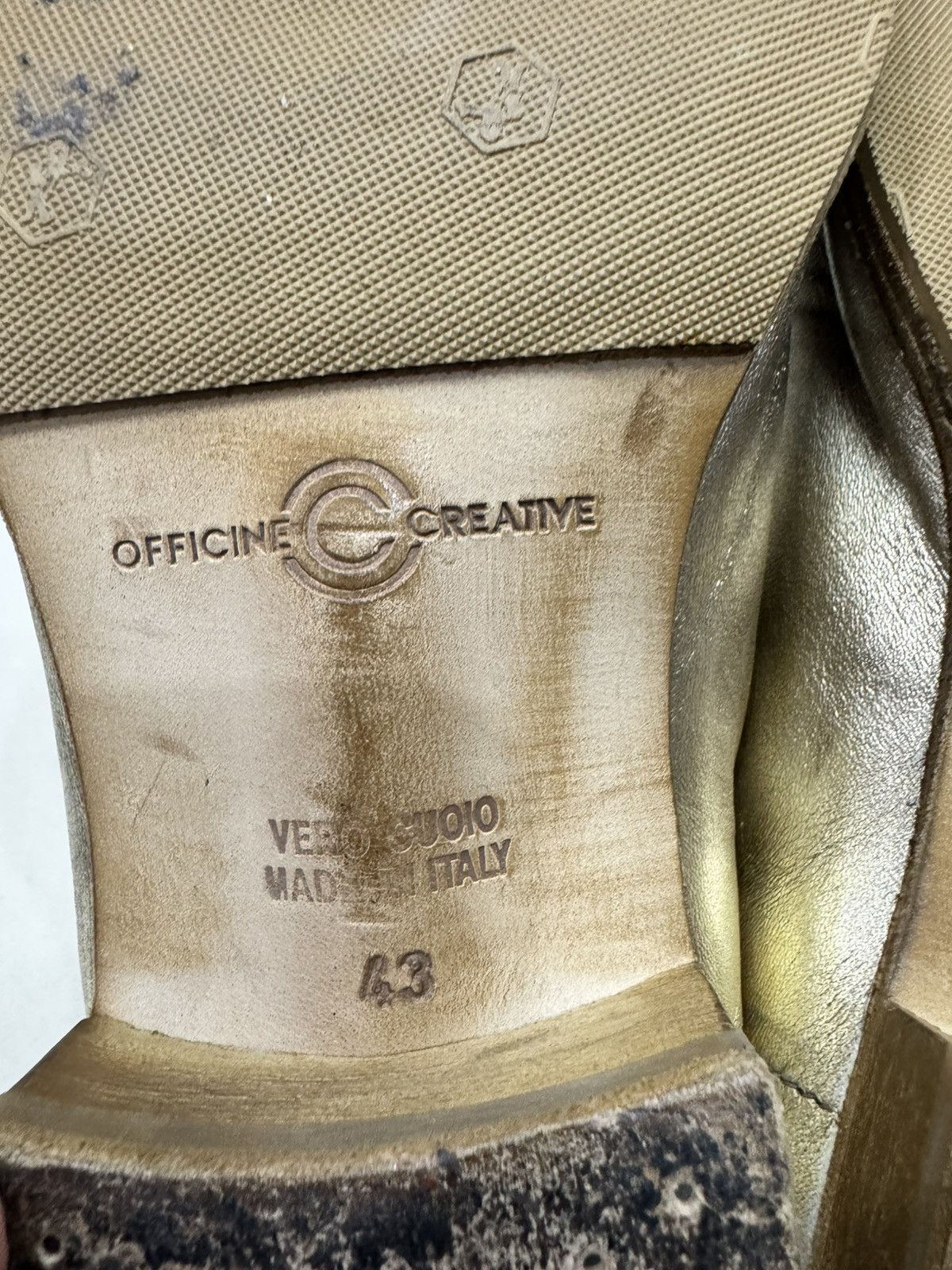 Officine Creative OFFICINE CREATIVE 178 METALLIC GOLD BOOTS SIZE 43 Size US 10 / EU 43 - 8 Thumbnail