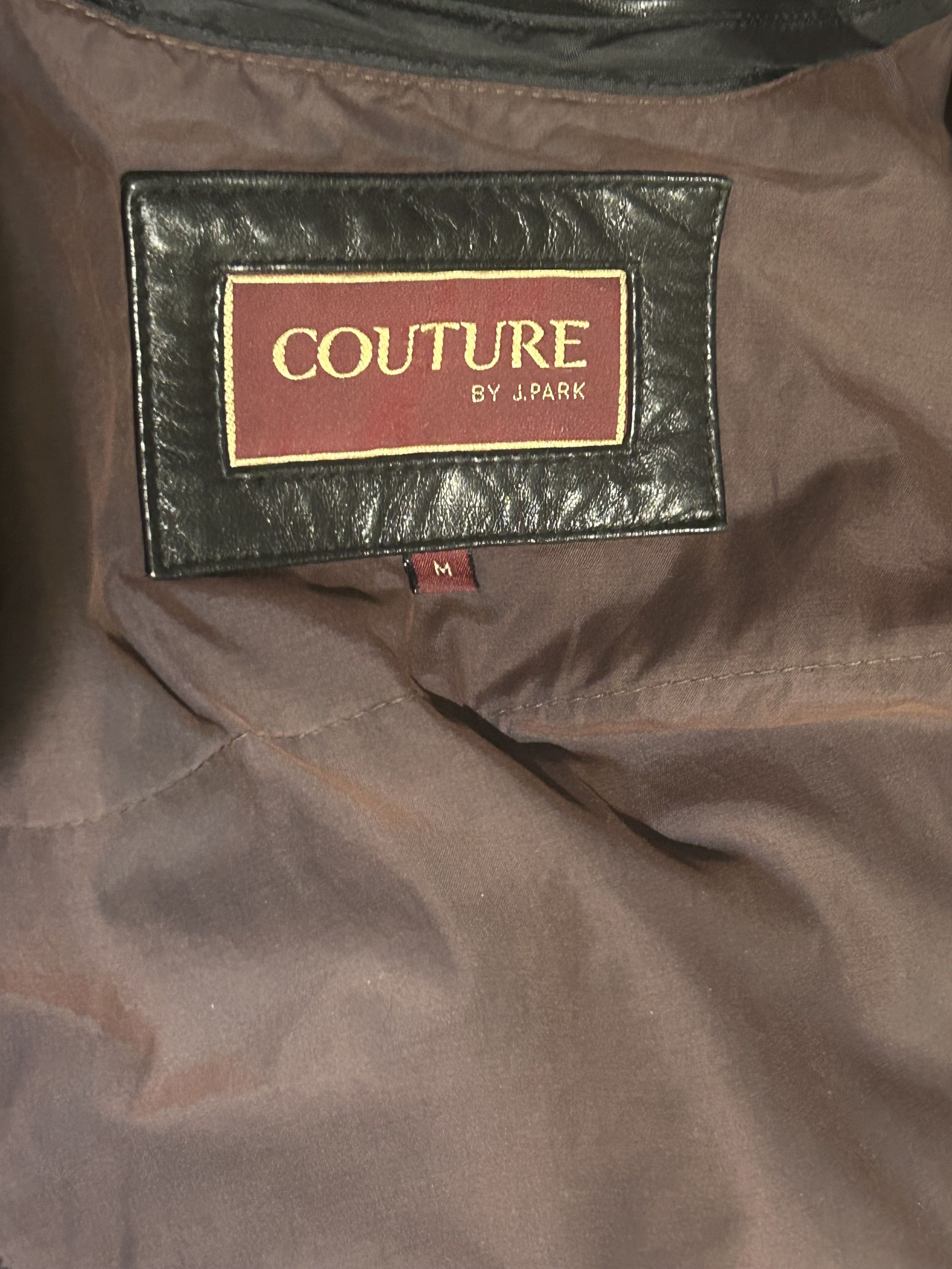 Other Leather Bomber Jacket (Couture by J. Park) - Black - Medium Size US M / EU 48-50 / 2 - 3 Thumbnail