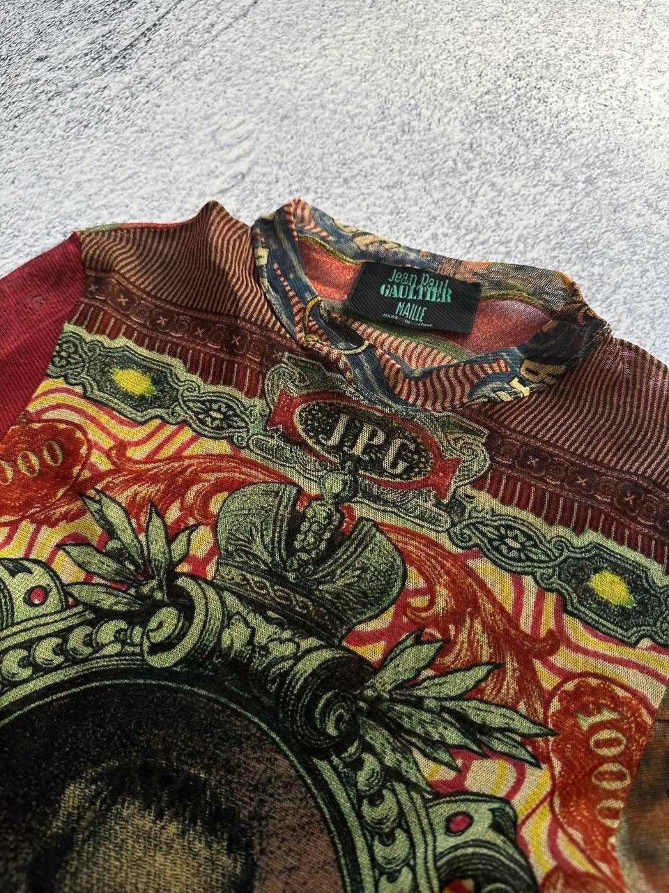 Jean Paul Gaultier Very Rare! Jean Paul Gaultier Ss96 Collage Mesh Shirt Size S Size S / US 4 / IT 40 - 13 Thumbnail