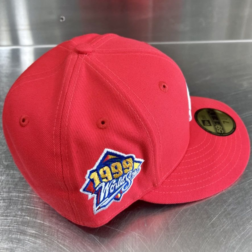 Hat Club Atlanta Braves 1999 WS Patch New Era Jae Tips Hat Club 7 1/4 Size ONE SIZE - 3 Thumbnail
