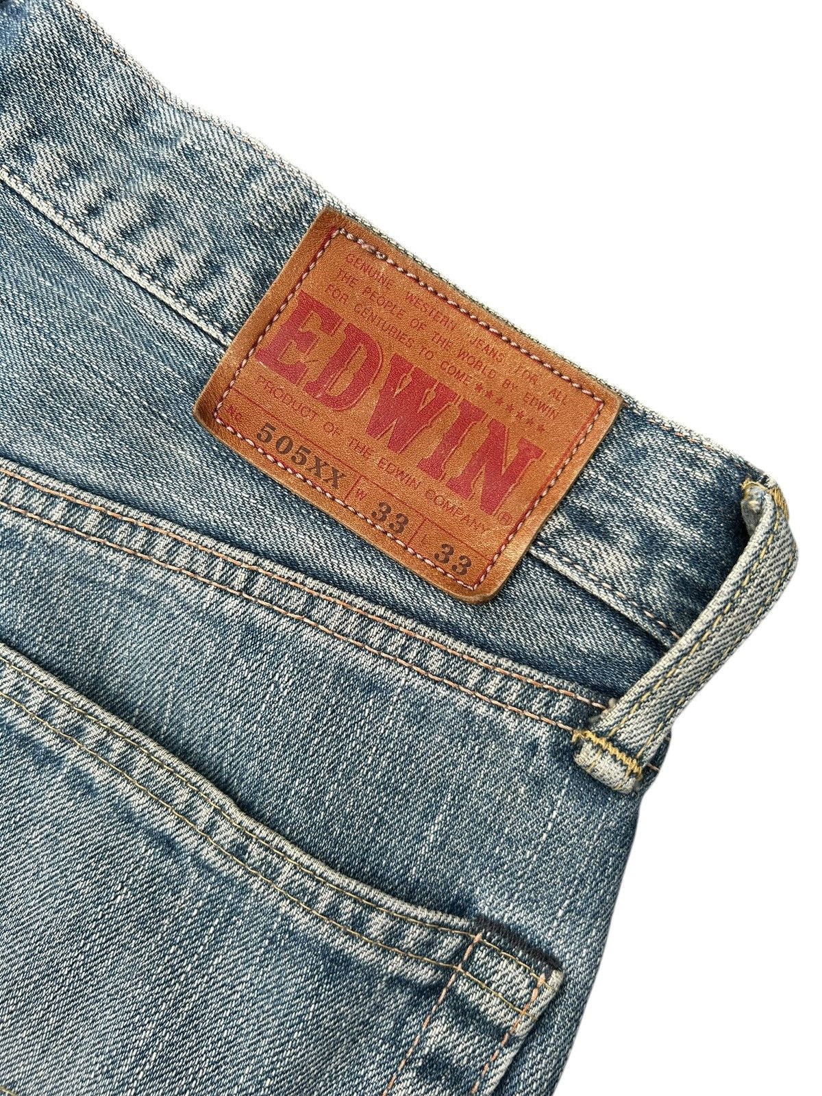 Kapital Vintage Edwin 505xx Selvedge Rusty Distressed Denim Jeans Size US 33 - 9 Thumbnail