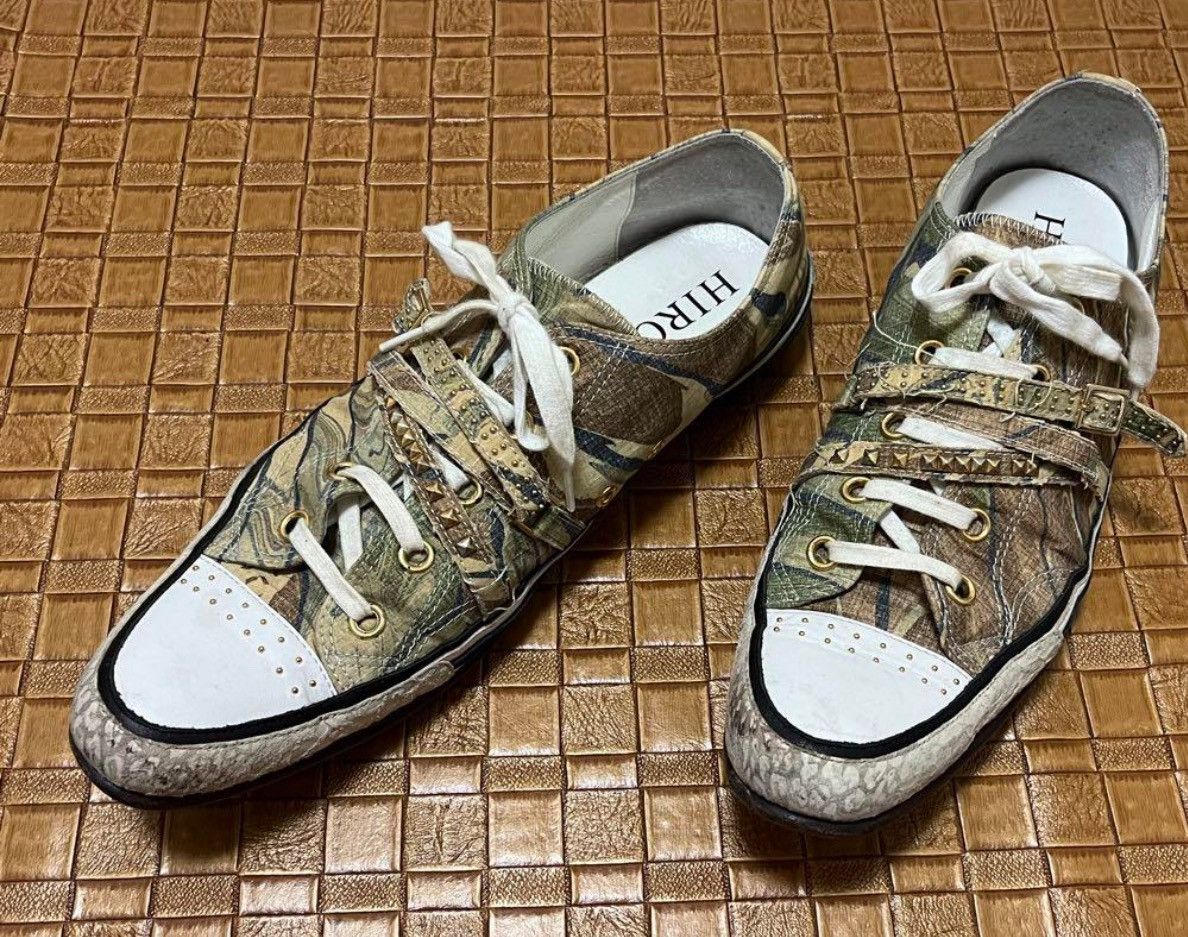 Roen Hiromutakahara Butter Knife Leather Shoes Camouflage Studs, Men's (Size 9)