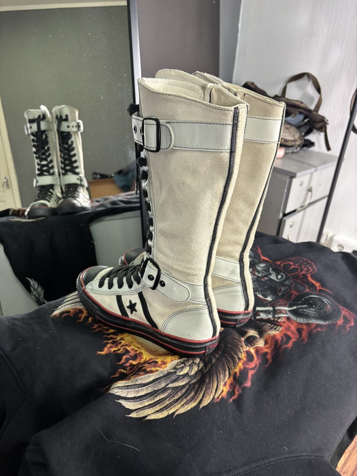 Converse × Vintage Converse Vintage High Boxing Sneakers Size US 9 / IT 39 - 4 Thumbnail
