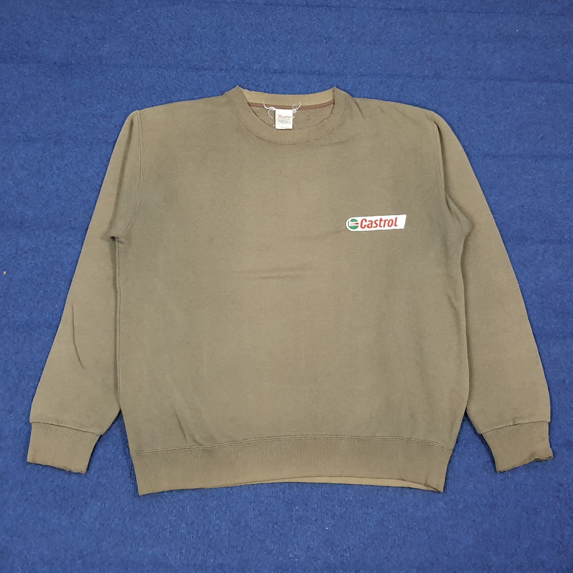 Vintage Vintage Castrol Sweatshirt C268N8 Size US L / EU 52-54 / 3 - 1 Thumbnail
