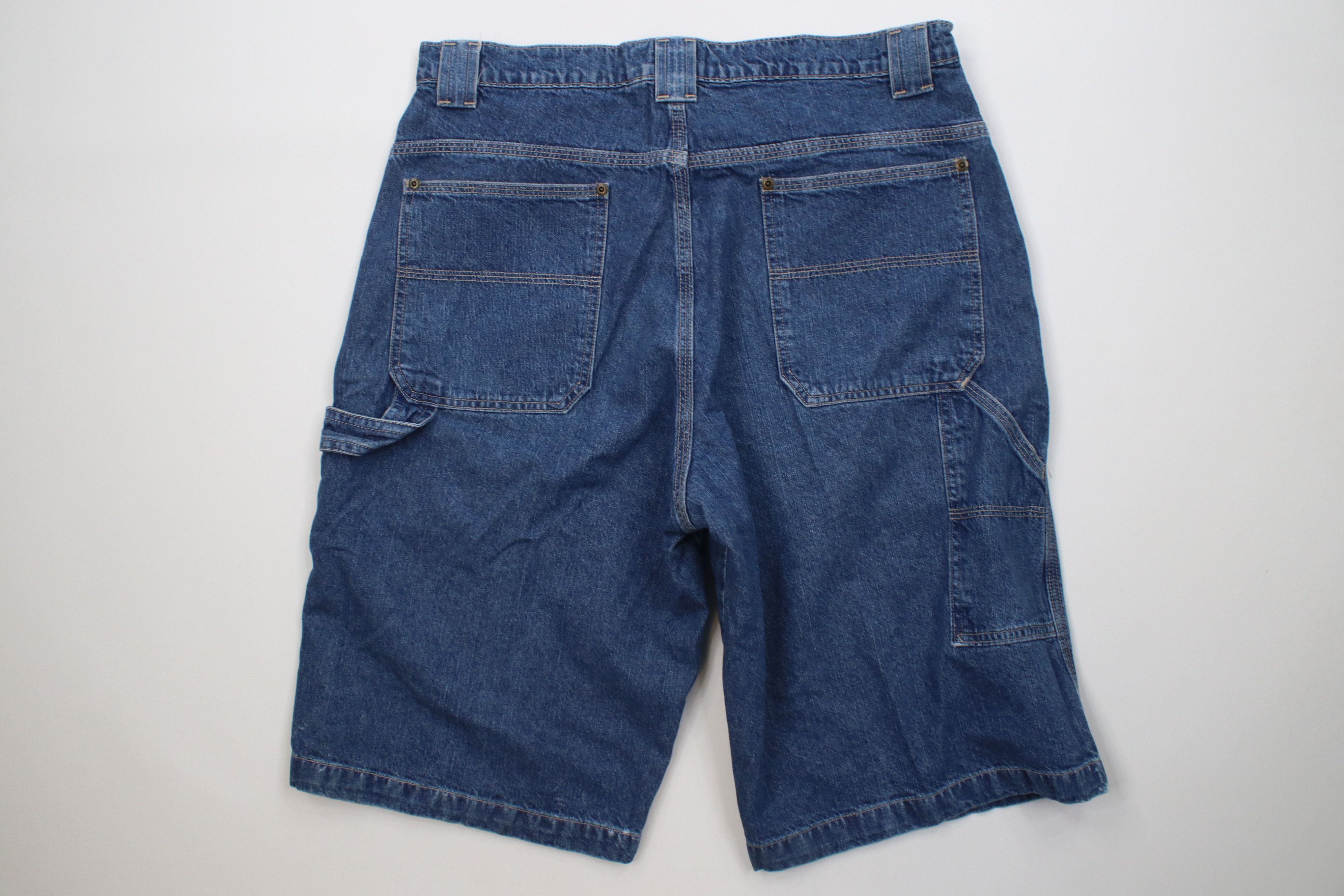 Vintage Vintage 90s Y2K Streetwear Dungaree Denim Jean Shorts Jorts Size US 34 / EU 50 - 8 Thumbnail