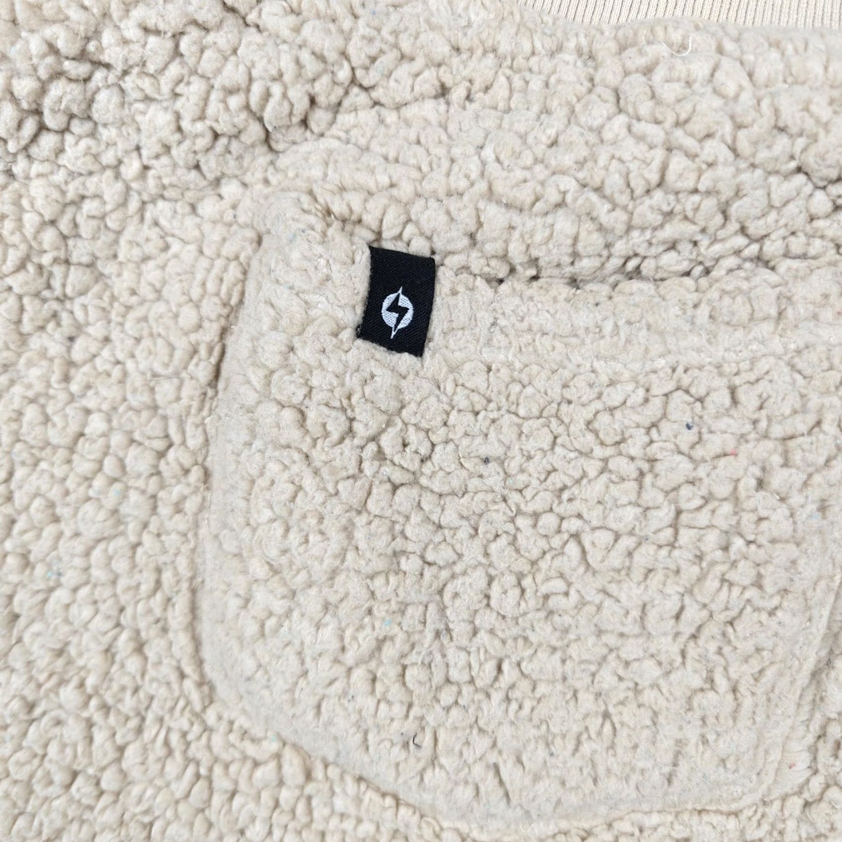 Vintage Popflex Womens XL Beige Fleece Sweat Lounge Shorts Drawstring Pockets Size 40" / US 18 - 7 Thumbnail