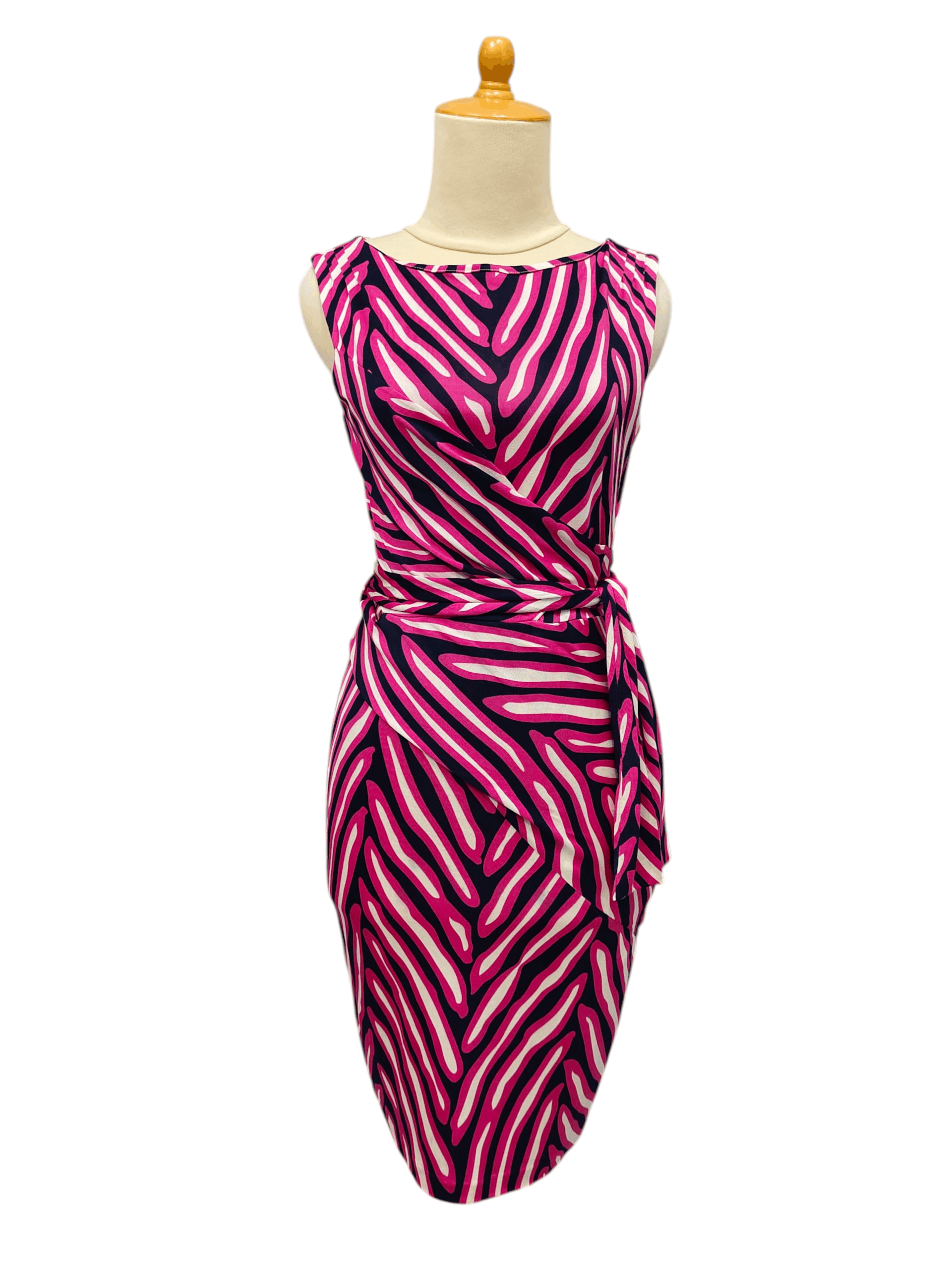 Diane von Furstenberg Diane von Furstenberg - Abstrac Zebra Print Draped Bodycon Size S / US 4 / IT 40 - 1 Thumbnail
