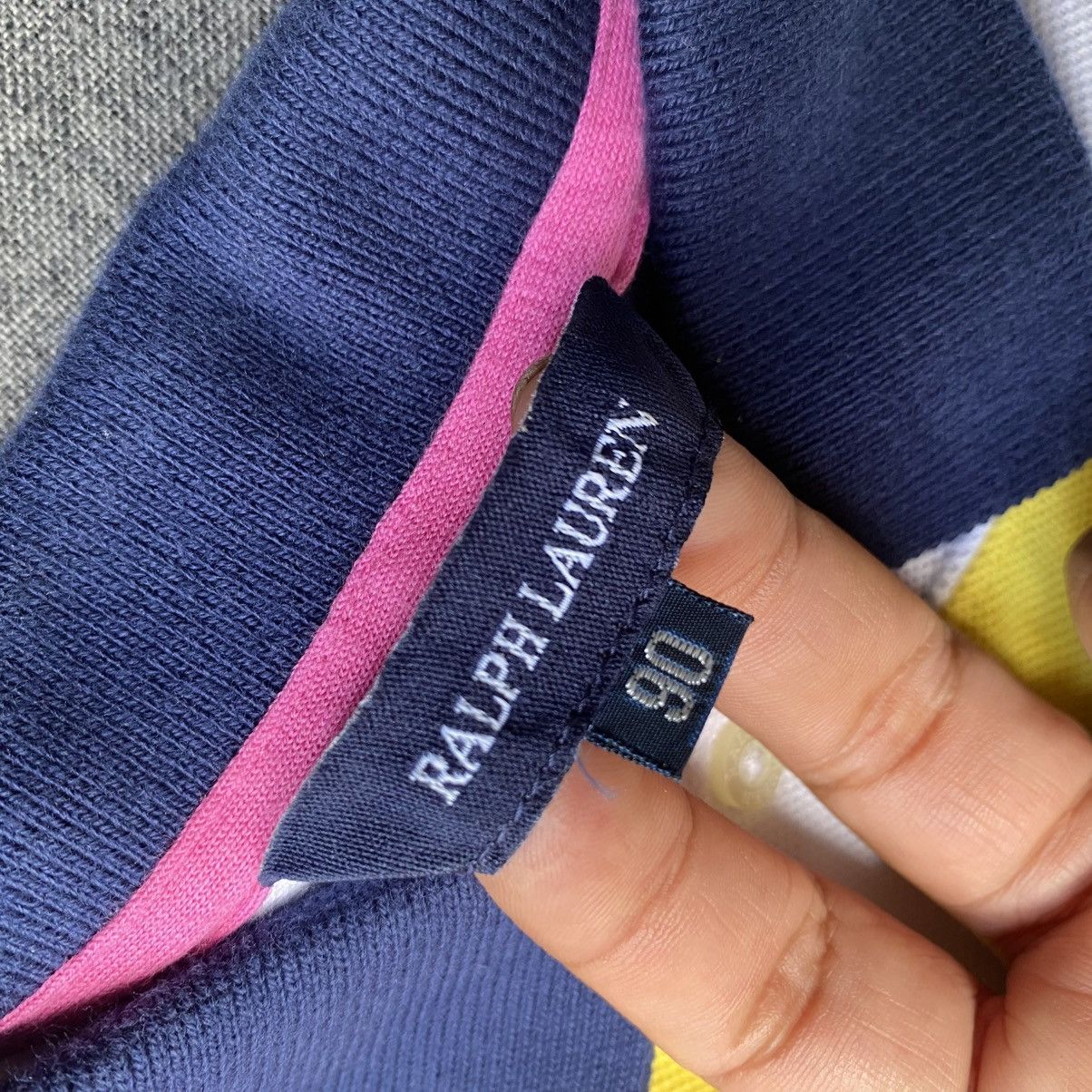 Ralph Lauren RALPH LAUREN Kids Colorblock Polo Dress with Pleated Hem Size S / US 4 / IT 40 - 3 Thumbnail