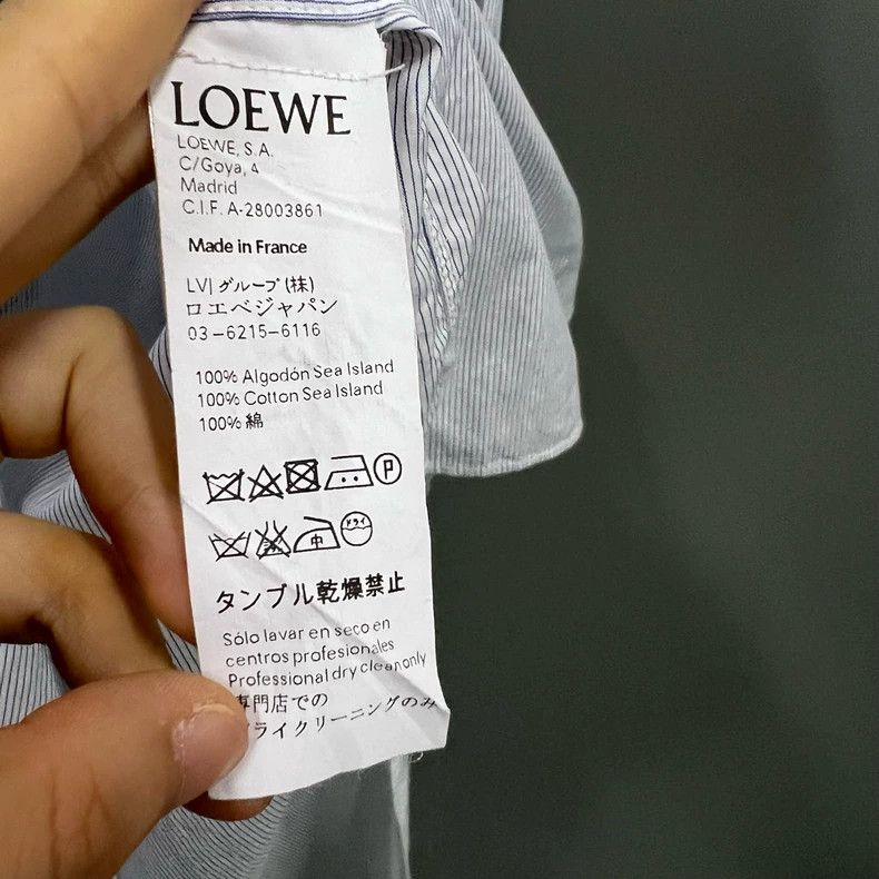 Loewe LOEWE Thin striped irregular blouse dress Size XXS / US 00 / IT 34 - 4 Thumbnail