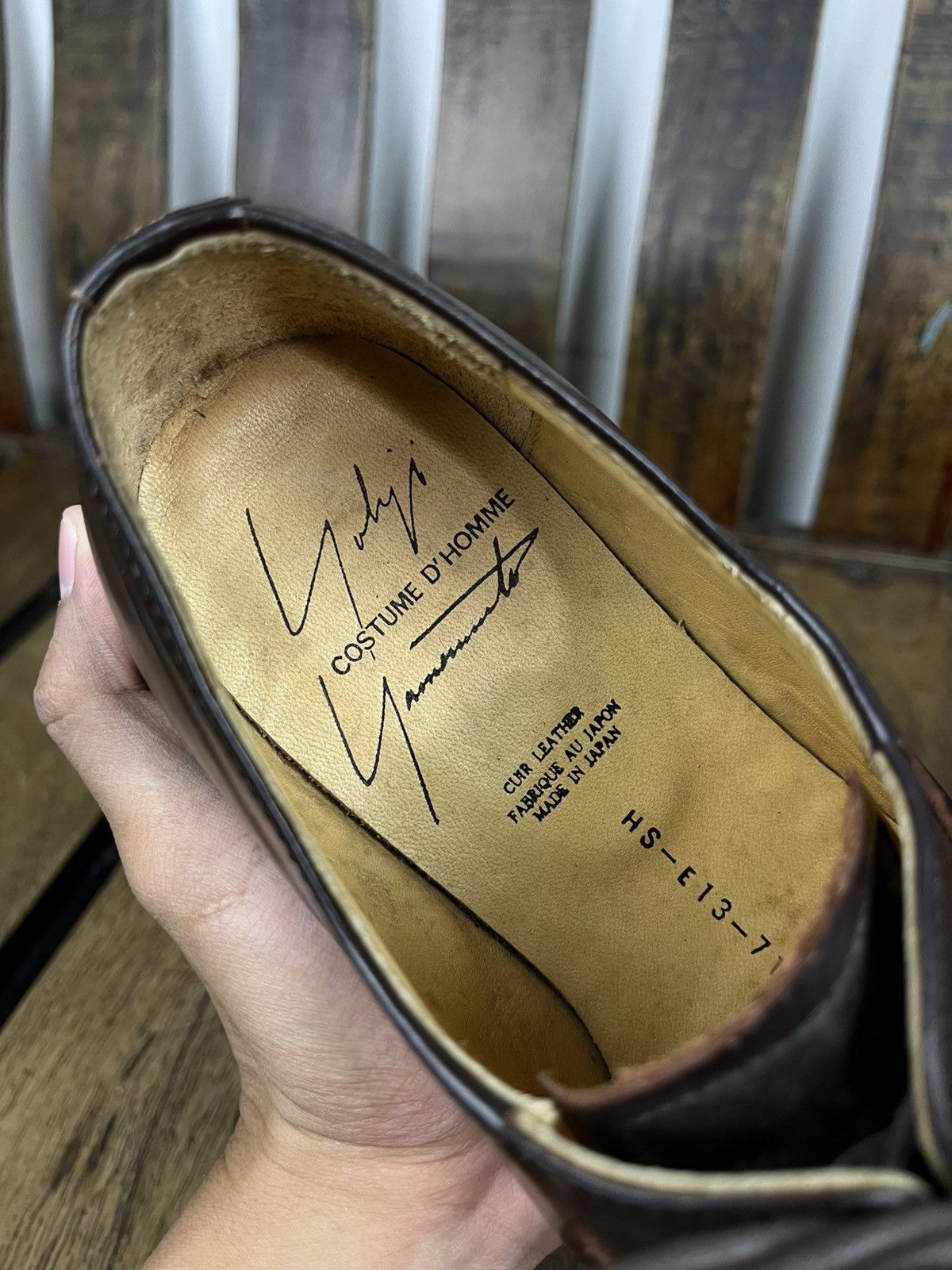 Yohji Yamamoto Yohji Yamamoto Costume d’Homme AW1992 Leather Derby Shoes Size US 7 / EU 40 - 11 Thumbnail