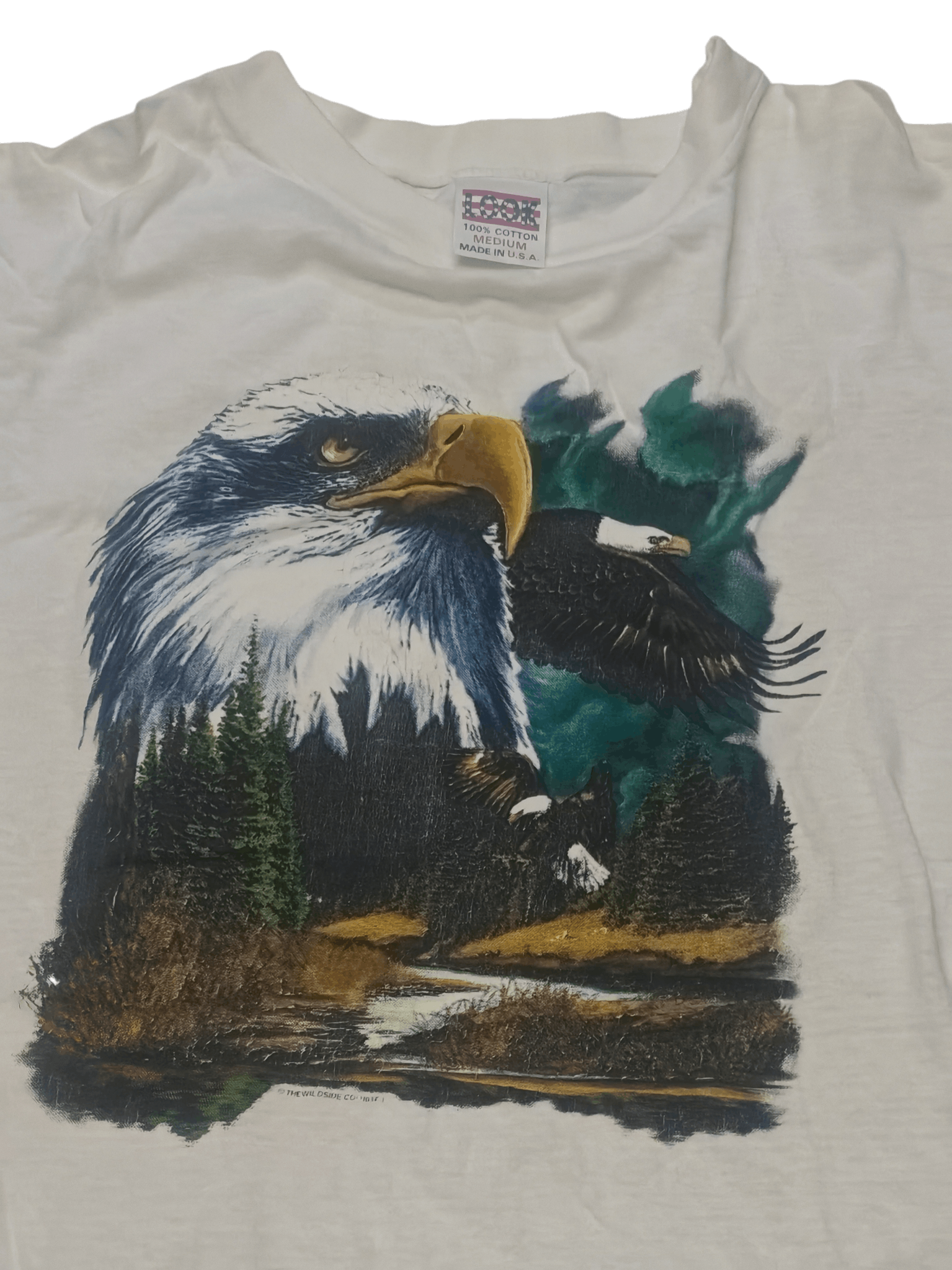 Vintage Vintage 80's Eagle The Wildside Co Tshirt Size US M / EU 48-50 / 2 - 3 Thumbnail