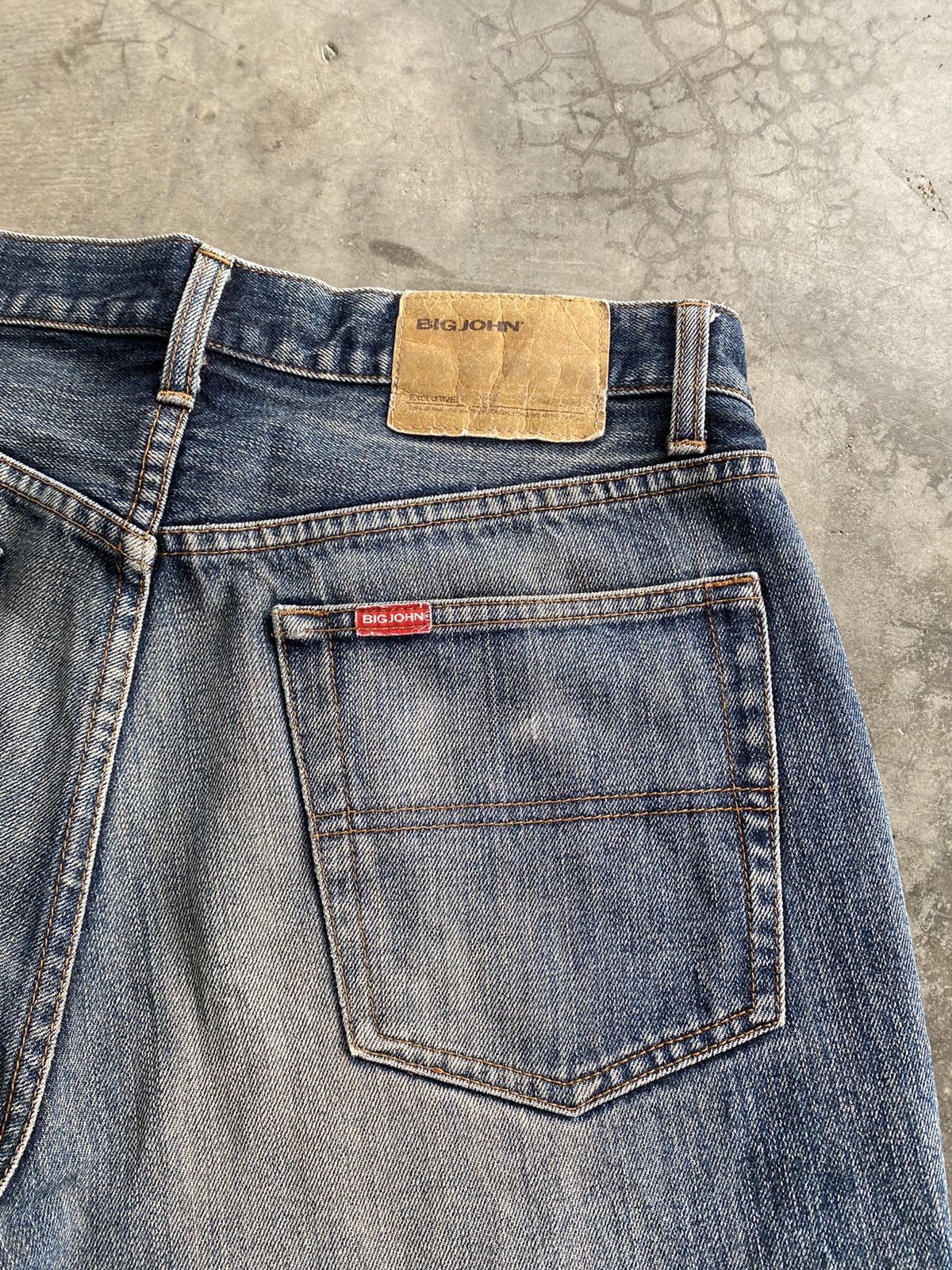 Big John Baggy Jeans Vintage Big John Mud Rusty Distressed Jeans 231 Size US 32 / EU 48 - 14 Thumbnail