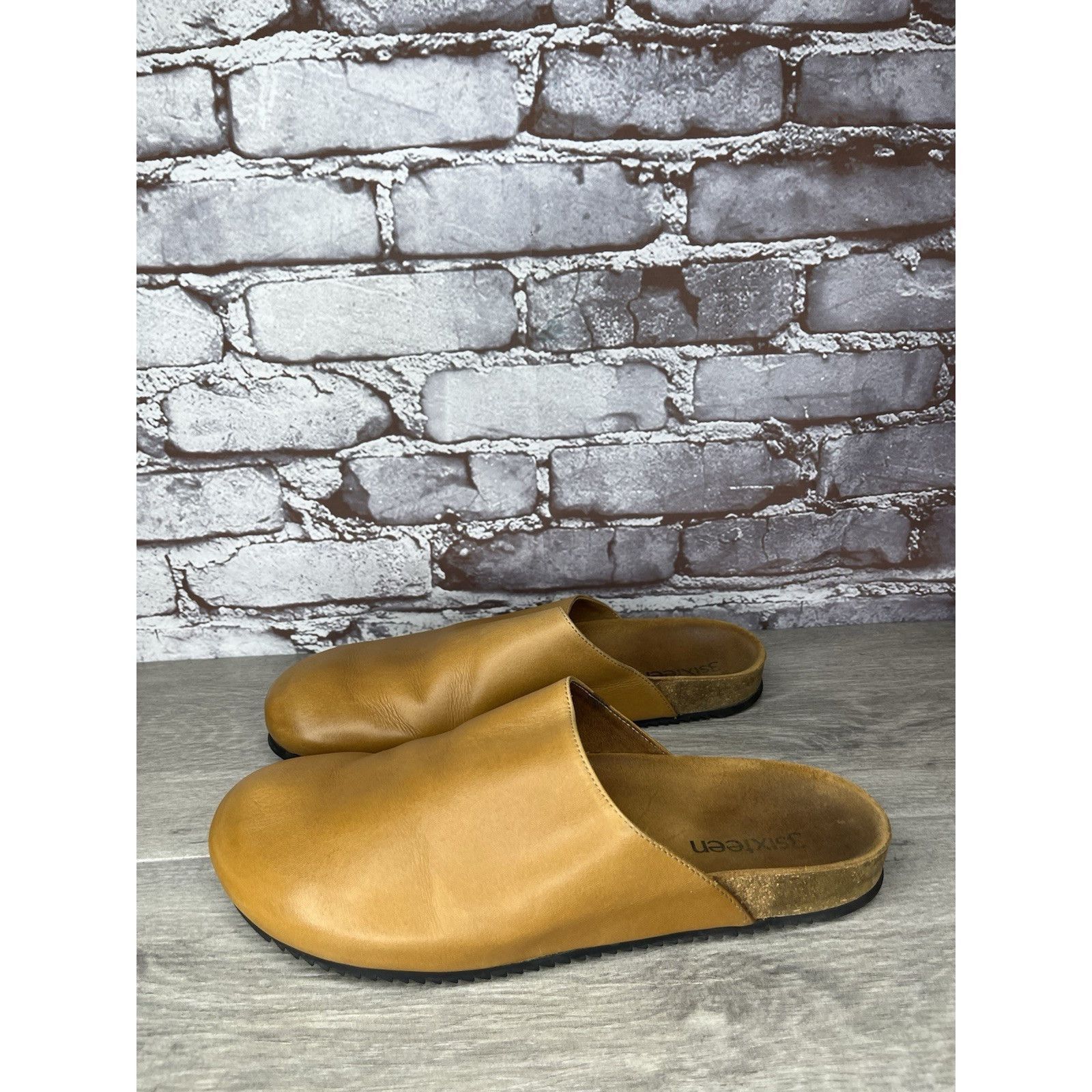 3sixteen 3sixteen Vibram Tan Brown Leather Mules Flat Shoes Women’s S Size US 11 / IT 41 - 18 Thumbnail
