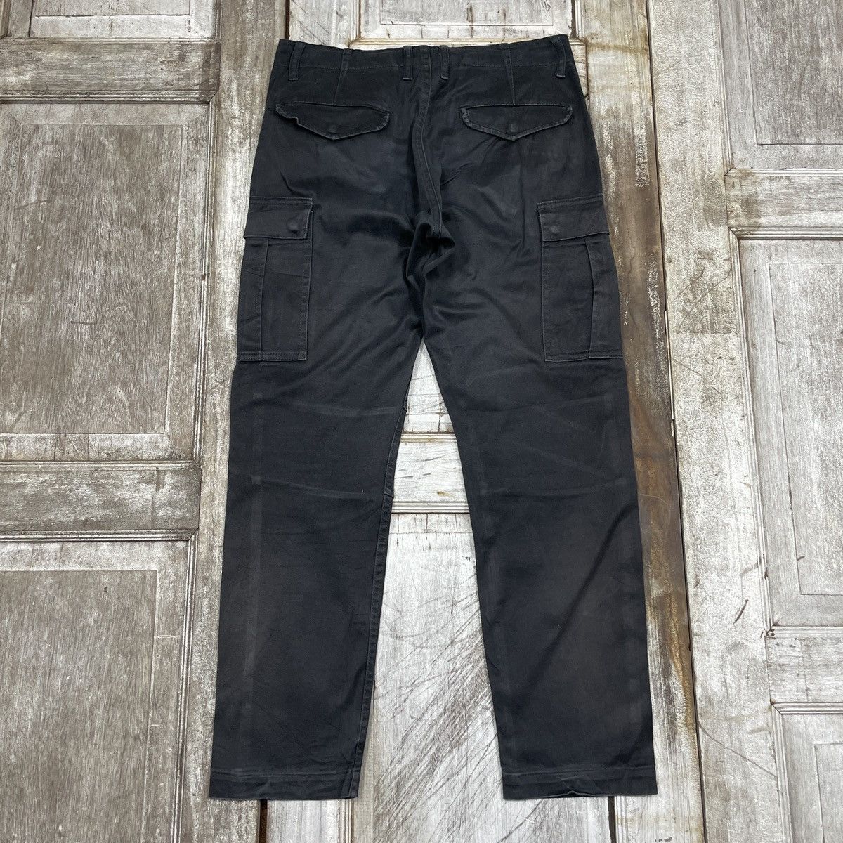 Japanese Brand × Vintage Vintage Back Number Black Cargo Pants Size US 30 / EU 46 - 2 Thumbnail