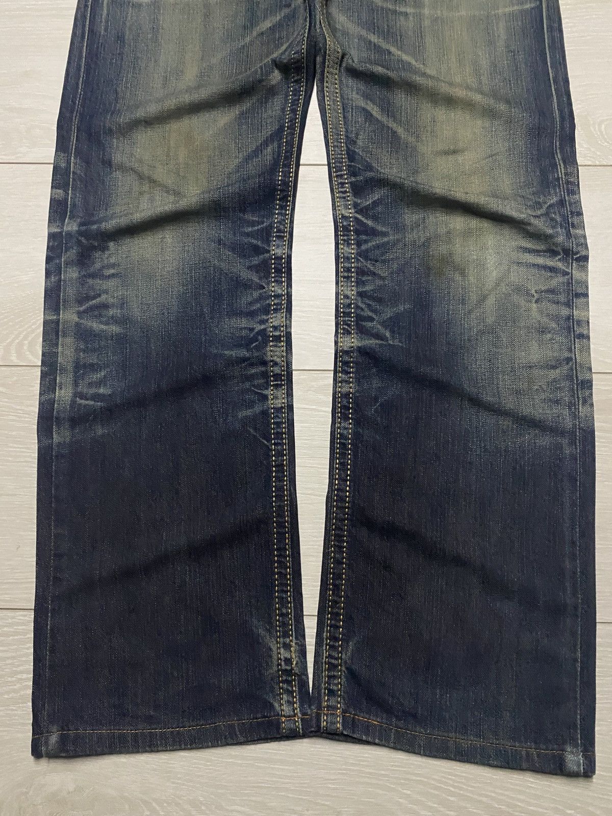 Edwin Vintage Edwin XV Mud Wash Honeycomb Distressed Loose Jeans Size US 31 - 5 Thumbnail