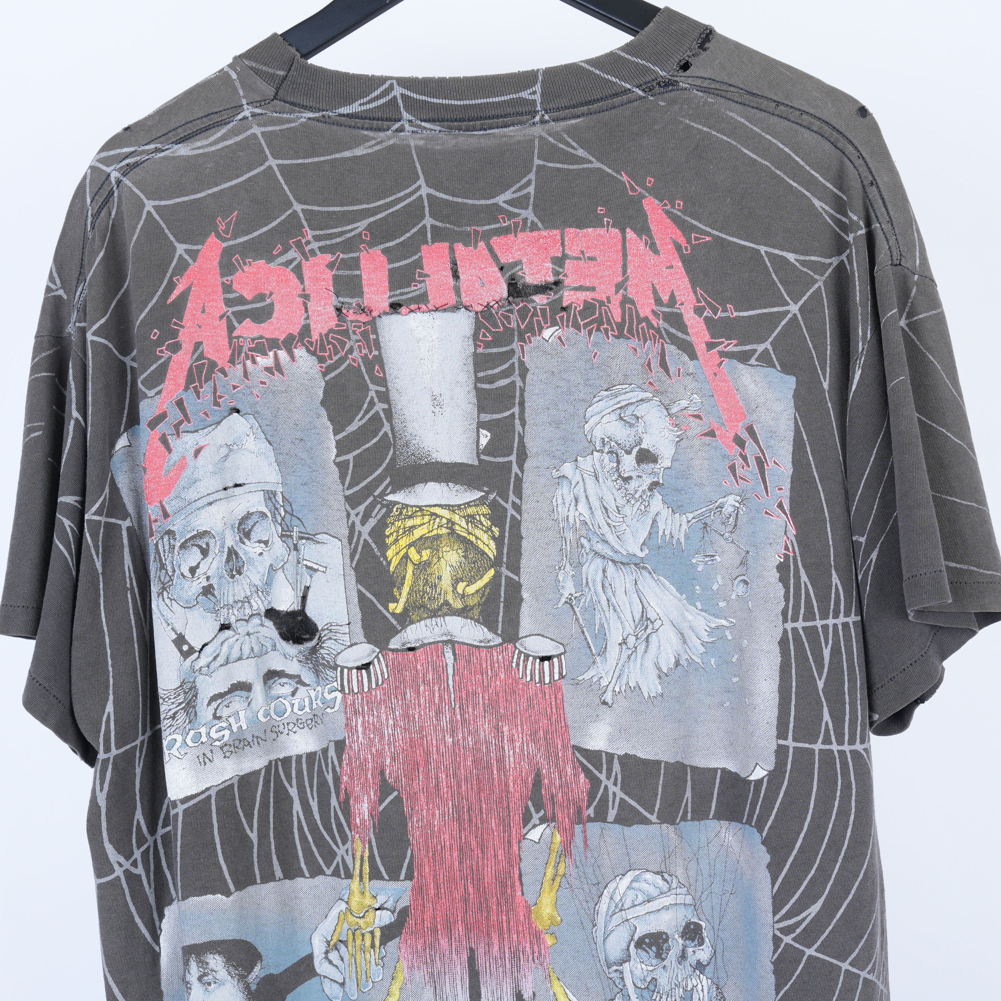 Vintage VINTAGE THRASHED FADED METALLICA RING MASTER AOP TEE Size US XL / EU 56 / 4 - 3 Thumbnail