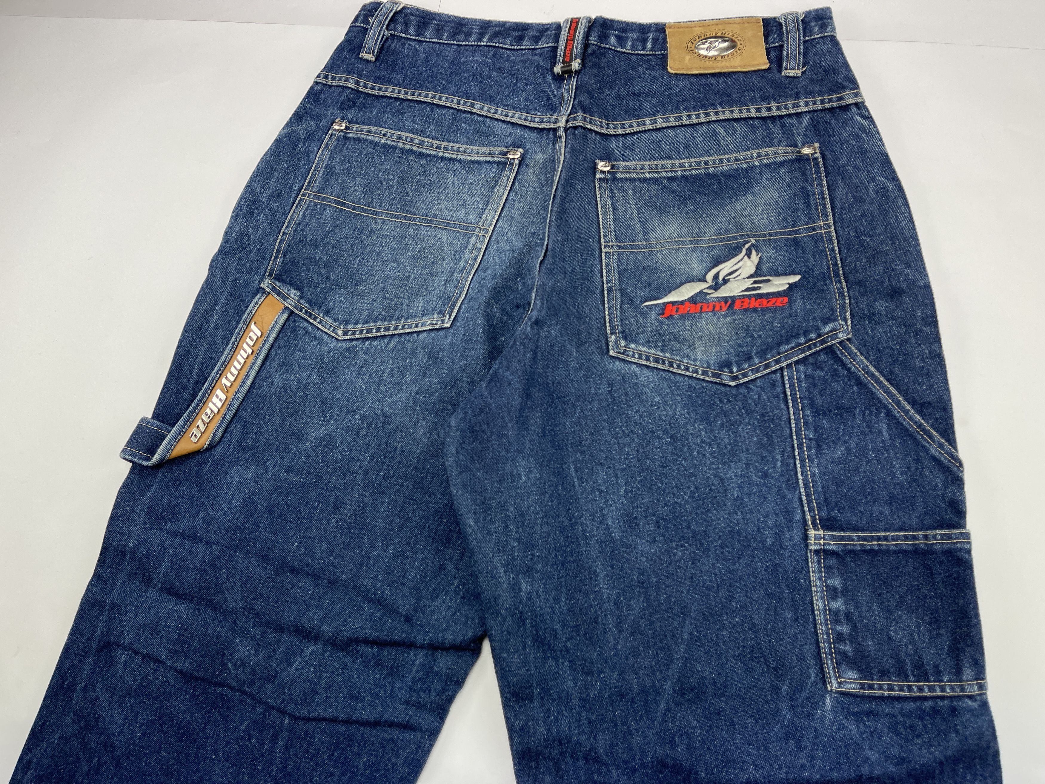 Wu-Tang Clan Johnny Blaze jeans, vintage Wu Wear baggy pants, Wu Tang 34 Size US 34 / EU 50 - 5 Thumbnail