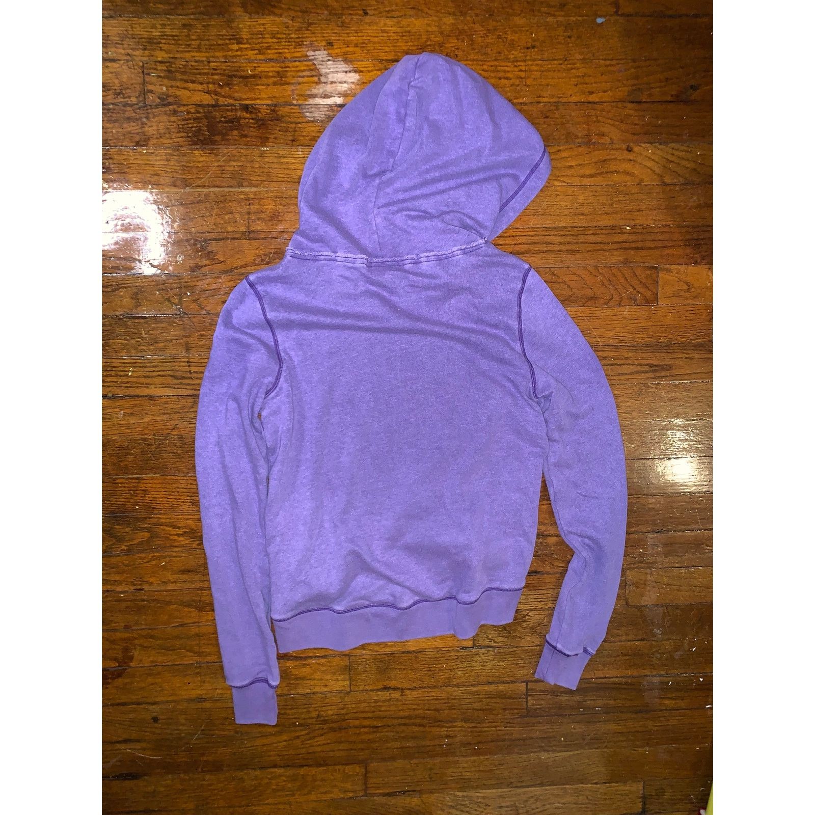 Victoria's Secret Victoria’s Secret PINK Hoodie XS Purple Spell Out Pullover Size XS / US 0-2 / IT 36-38 - 3 Thumbnail