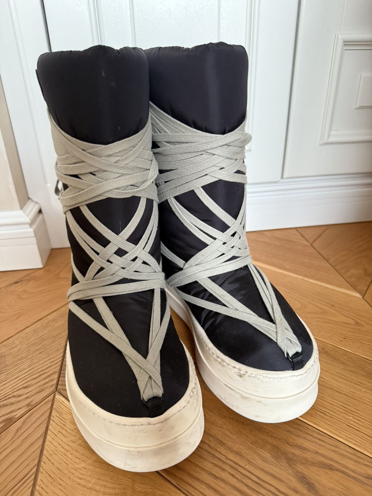 Moncler × Rick Owens Rick Owens x Moncler big rock megalace boots Size US 6 / EU 39 - 3 Thumbnail