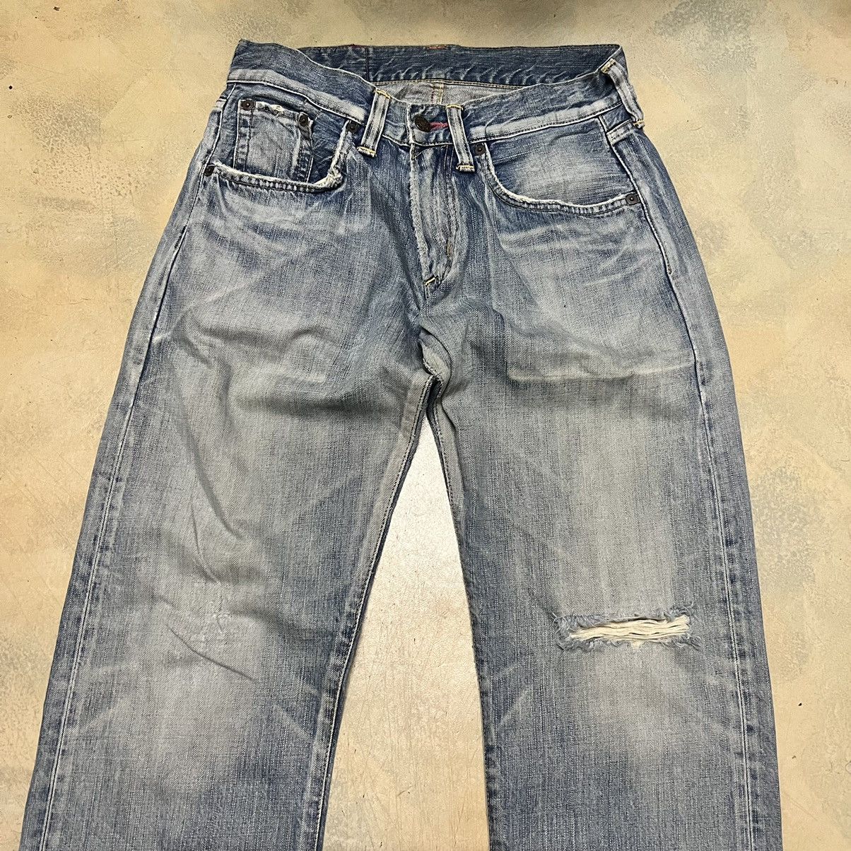 Edwin Edwin Distressed Design Denim Jeans Size US 29 - 3 Thumbnail