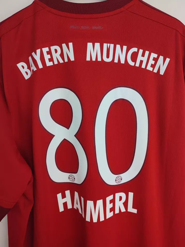 Adidas FC Bayern Munich Munchen 2015/16 #80 Haimerl FOOTBALL SHIRT Size US XXL / EU 58 / 5 - 19 Thumbnail
